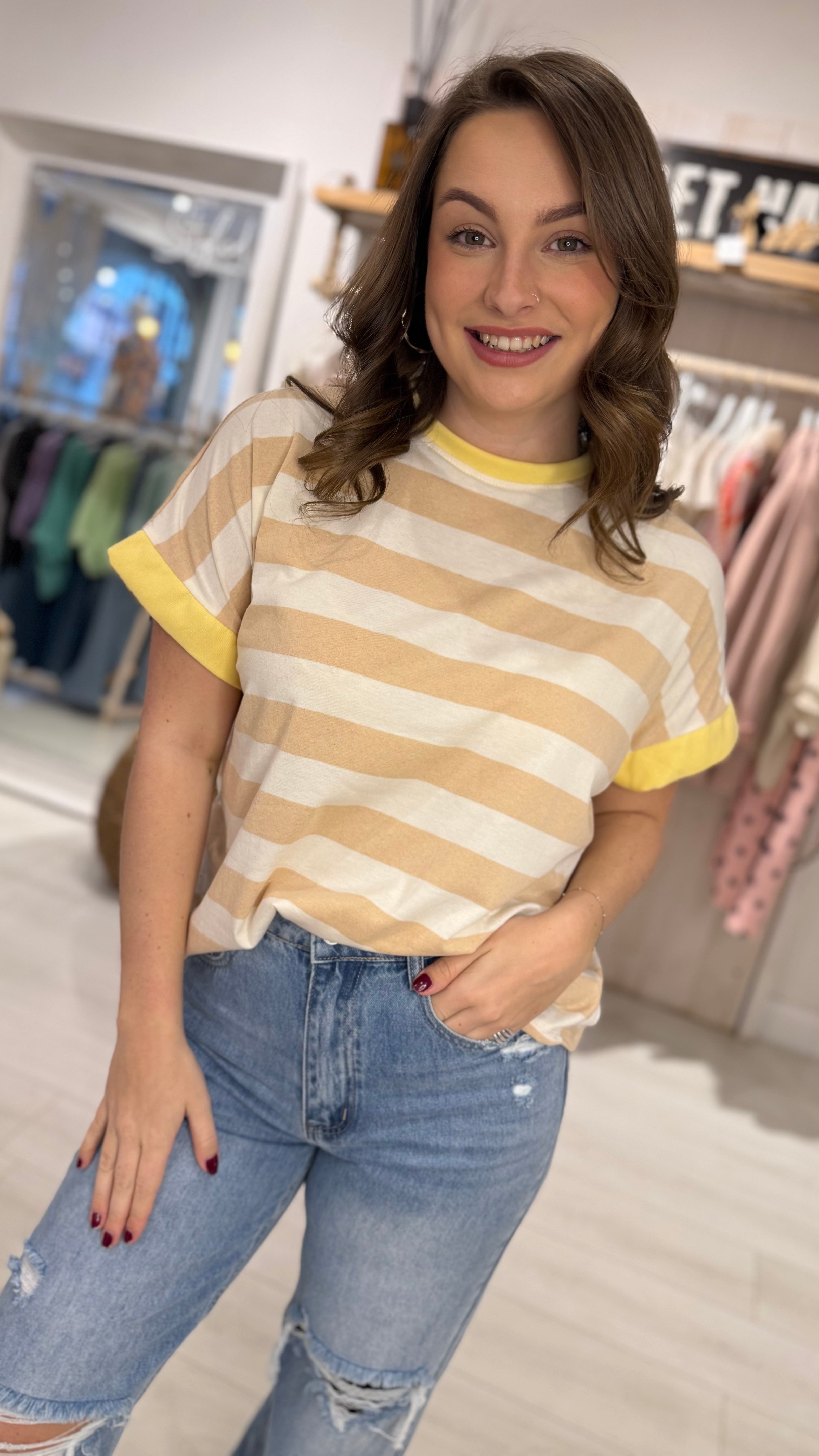 Angie Stripe Tee