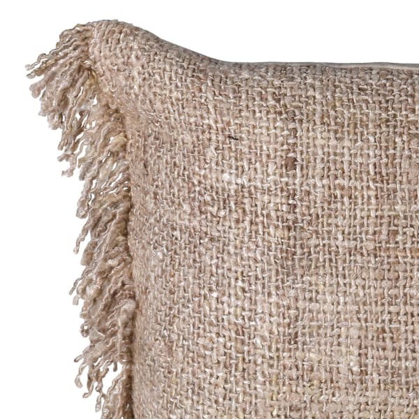 Woven Cotton Fringed Cushion