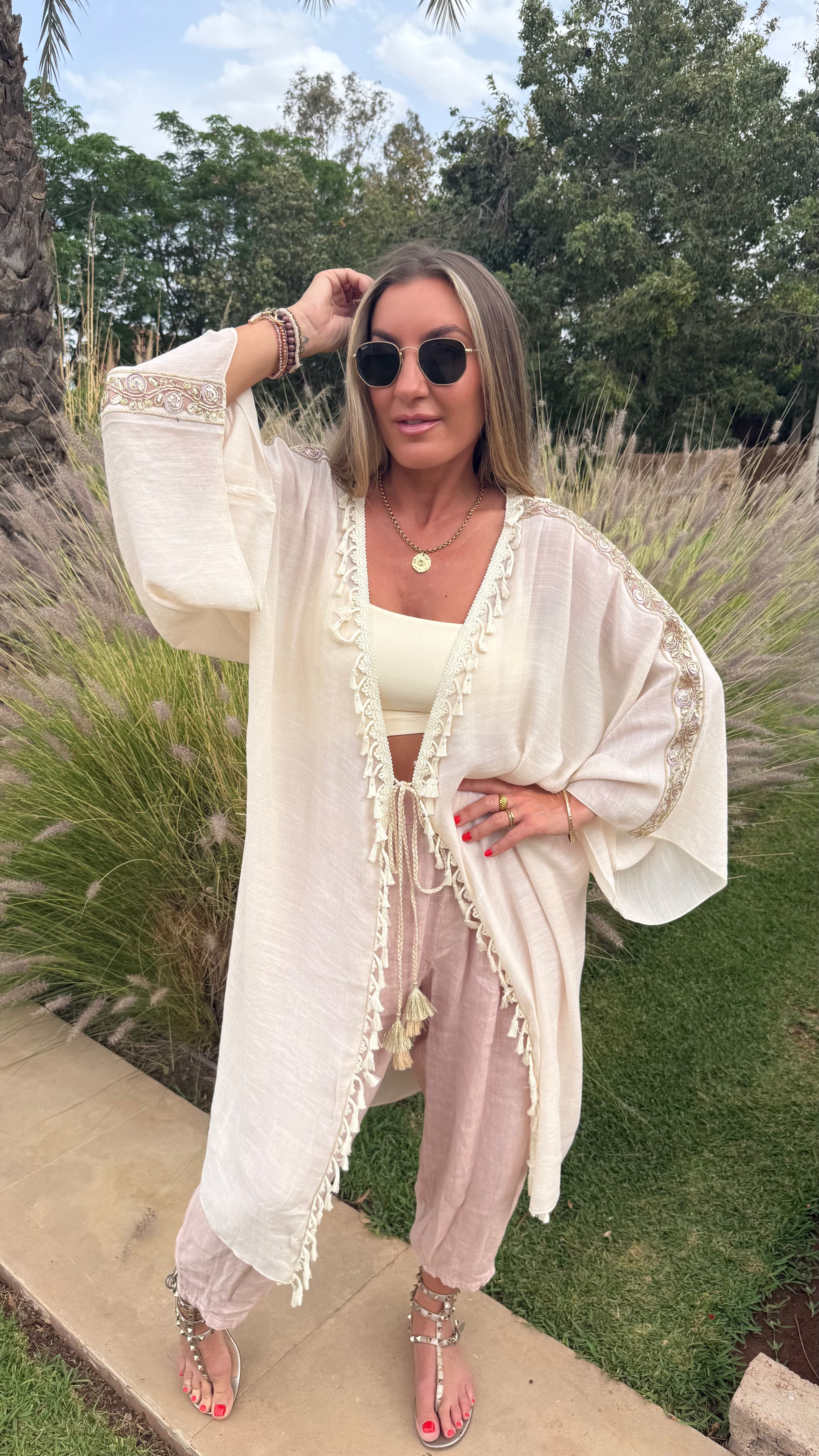 Adelina Tassel Kimono