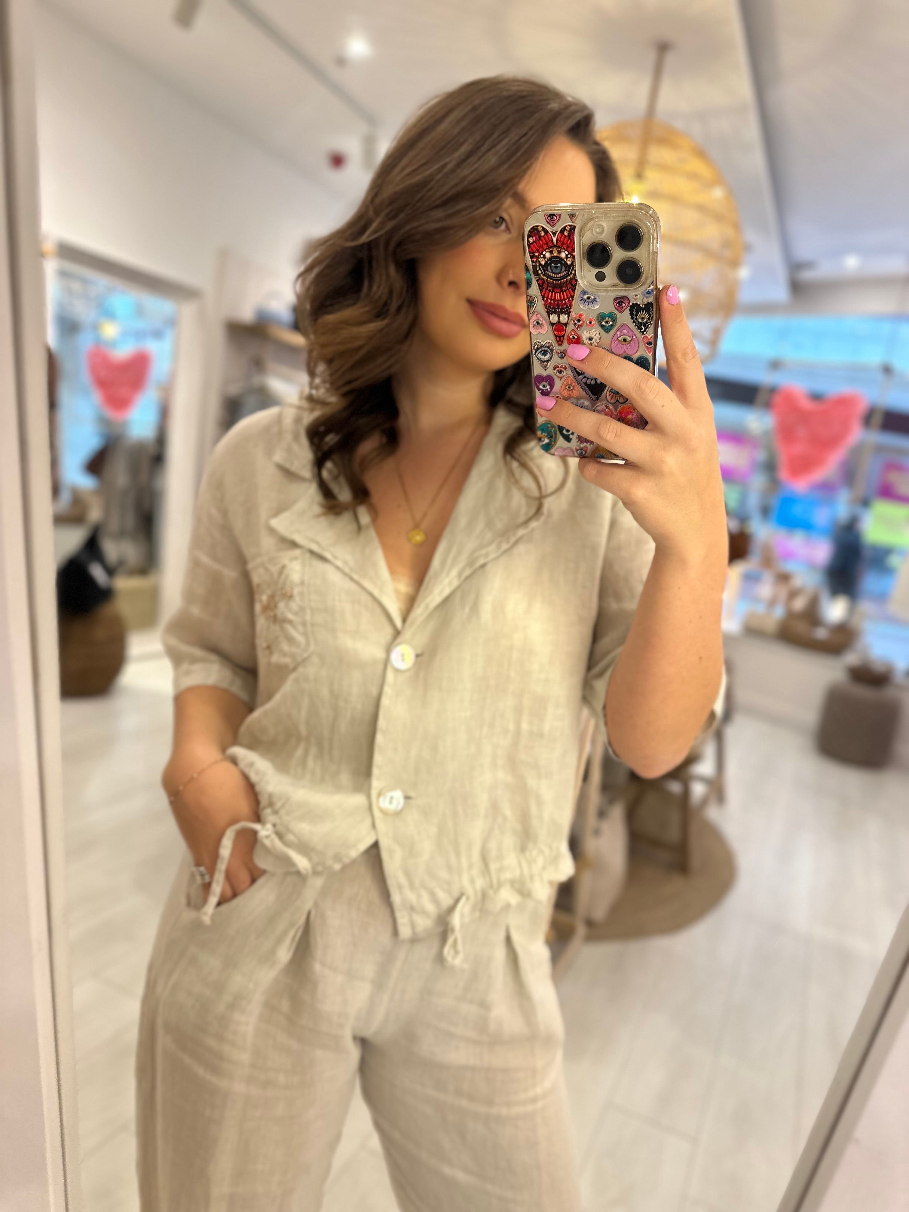 Serena Sequin Pocket Jacket