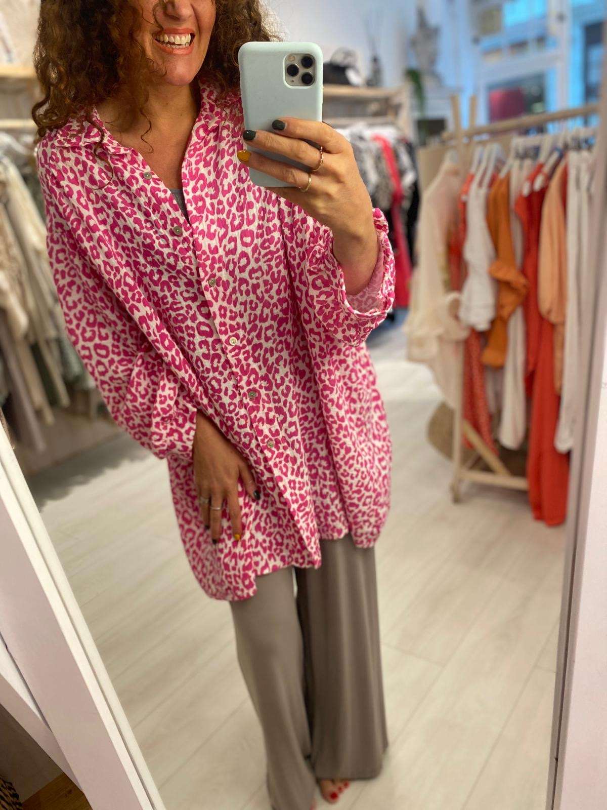 Azalea Leopard Print Shirt