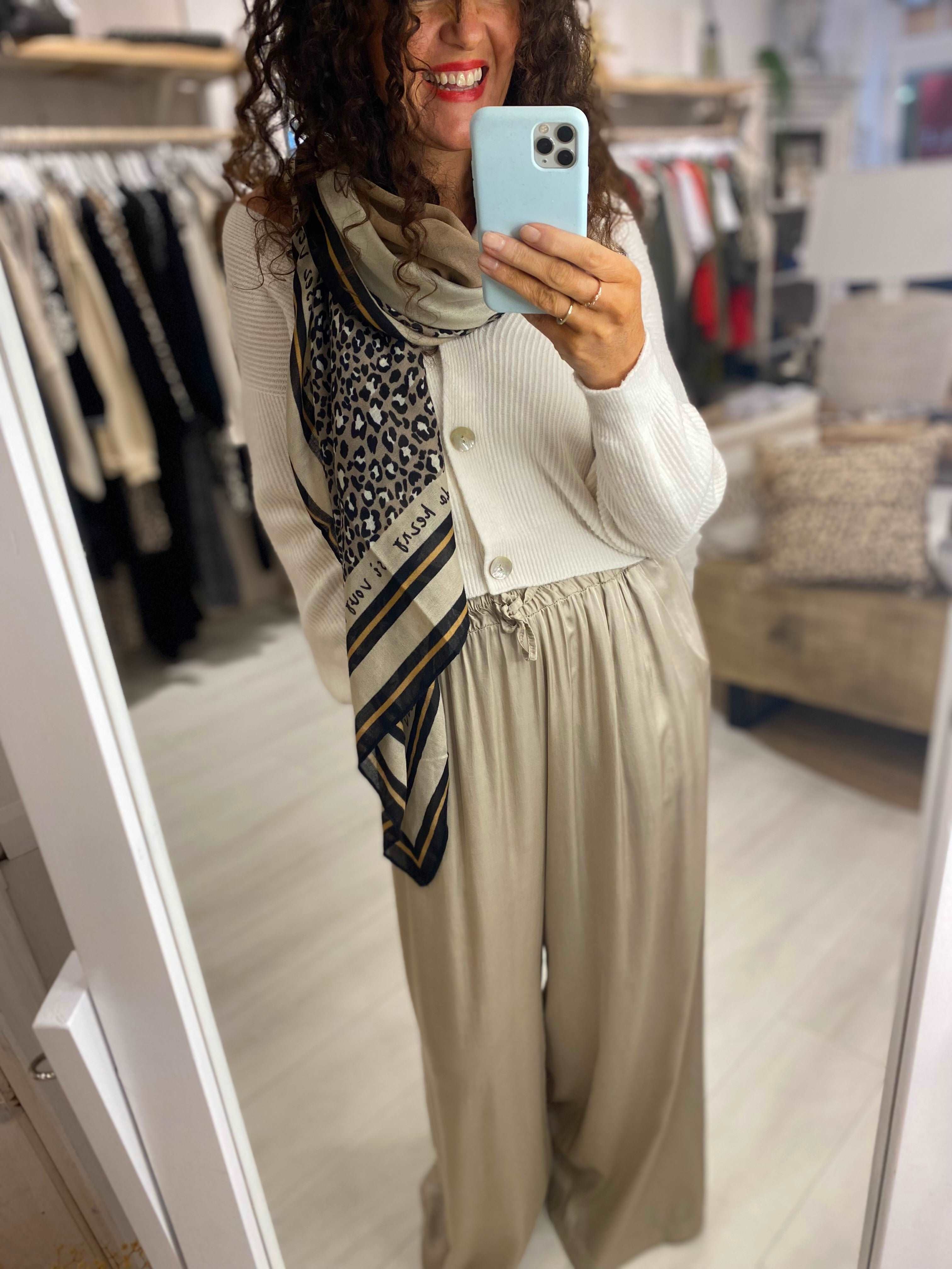 Ivy Satin Wide Leg Trouser