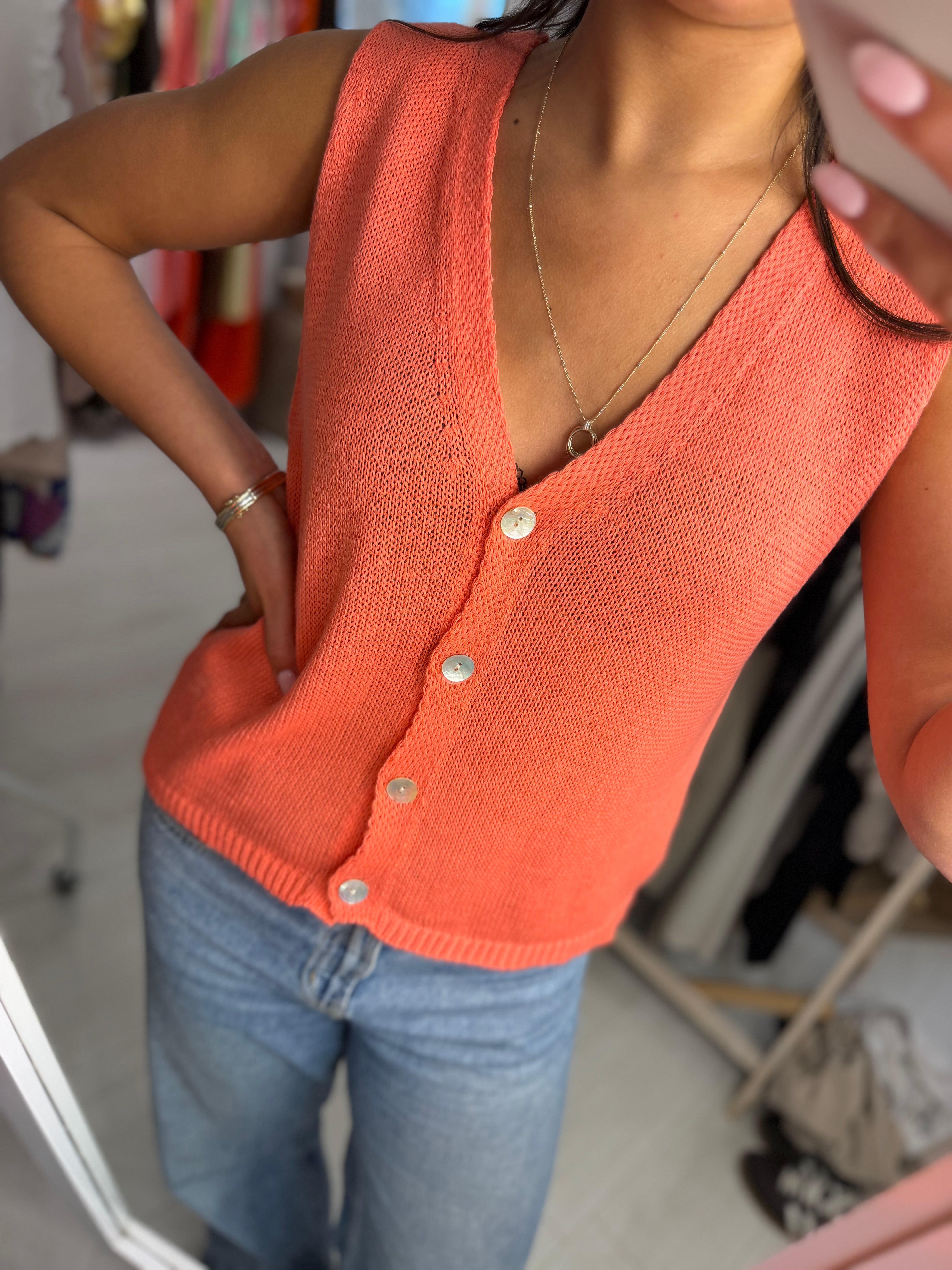 Aimee Knitted Waistcoat