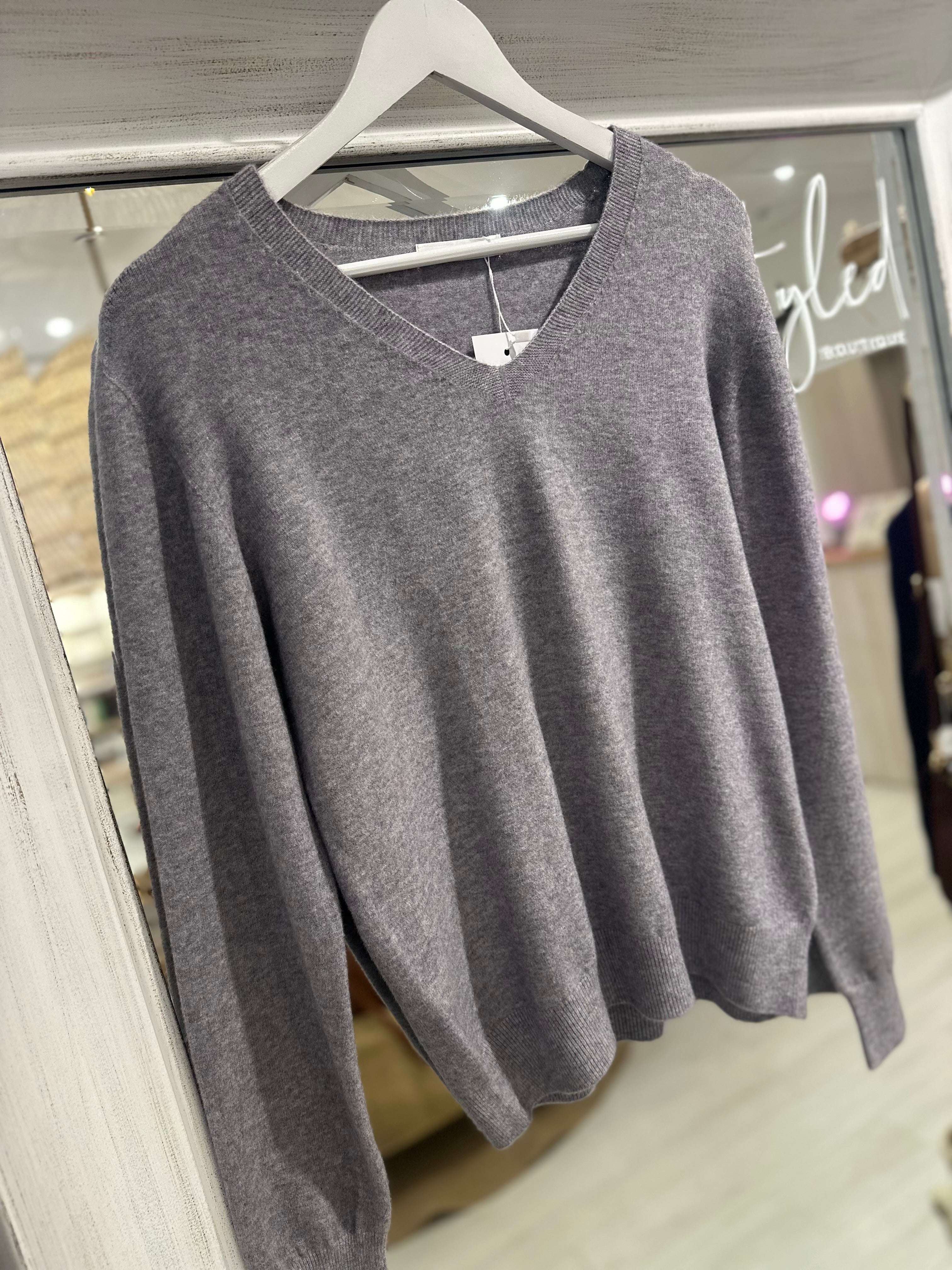 Rosie V-Neck Lightweight Knit