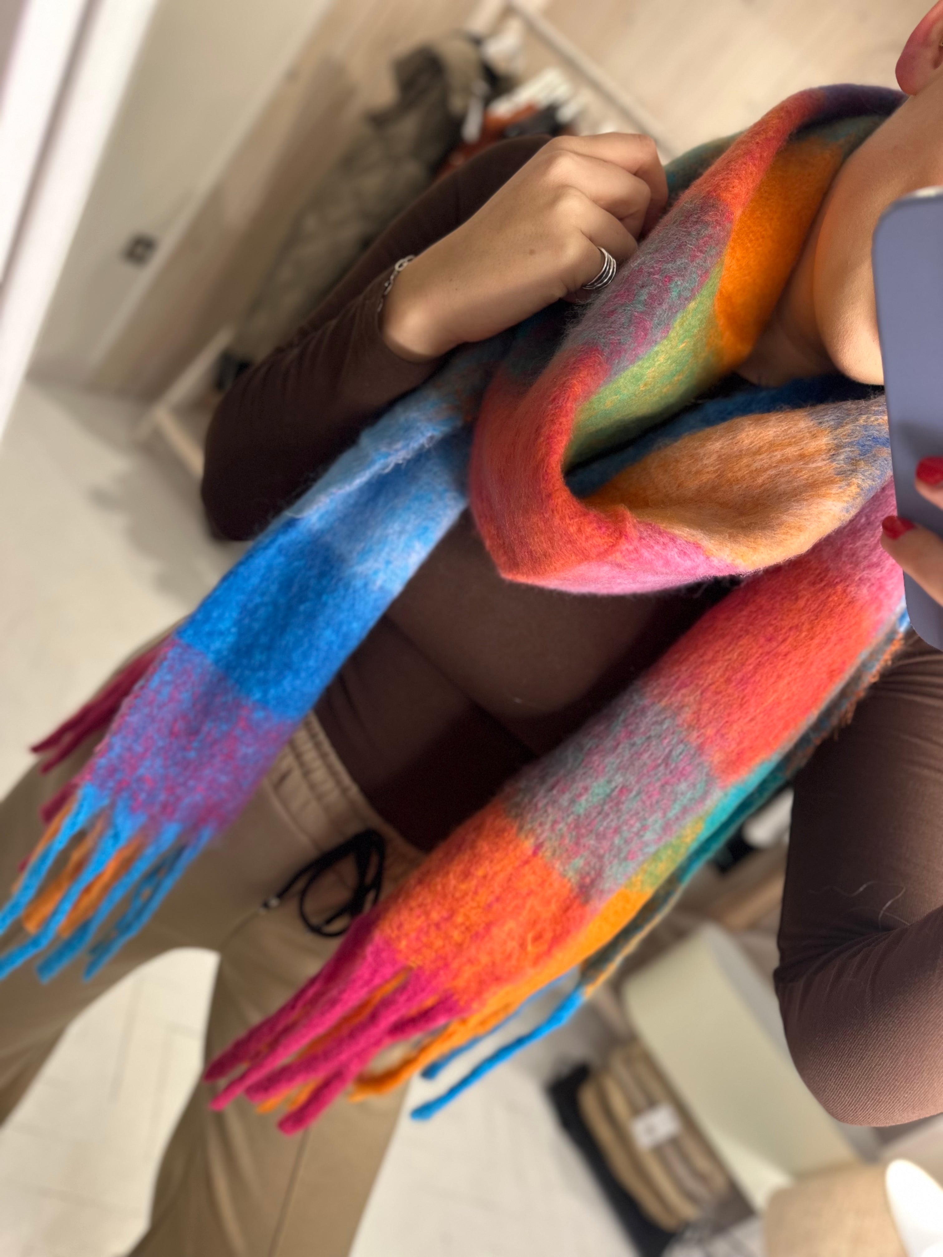 Chunky Scarf - Checkered