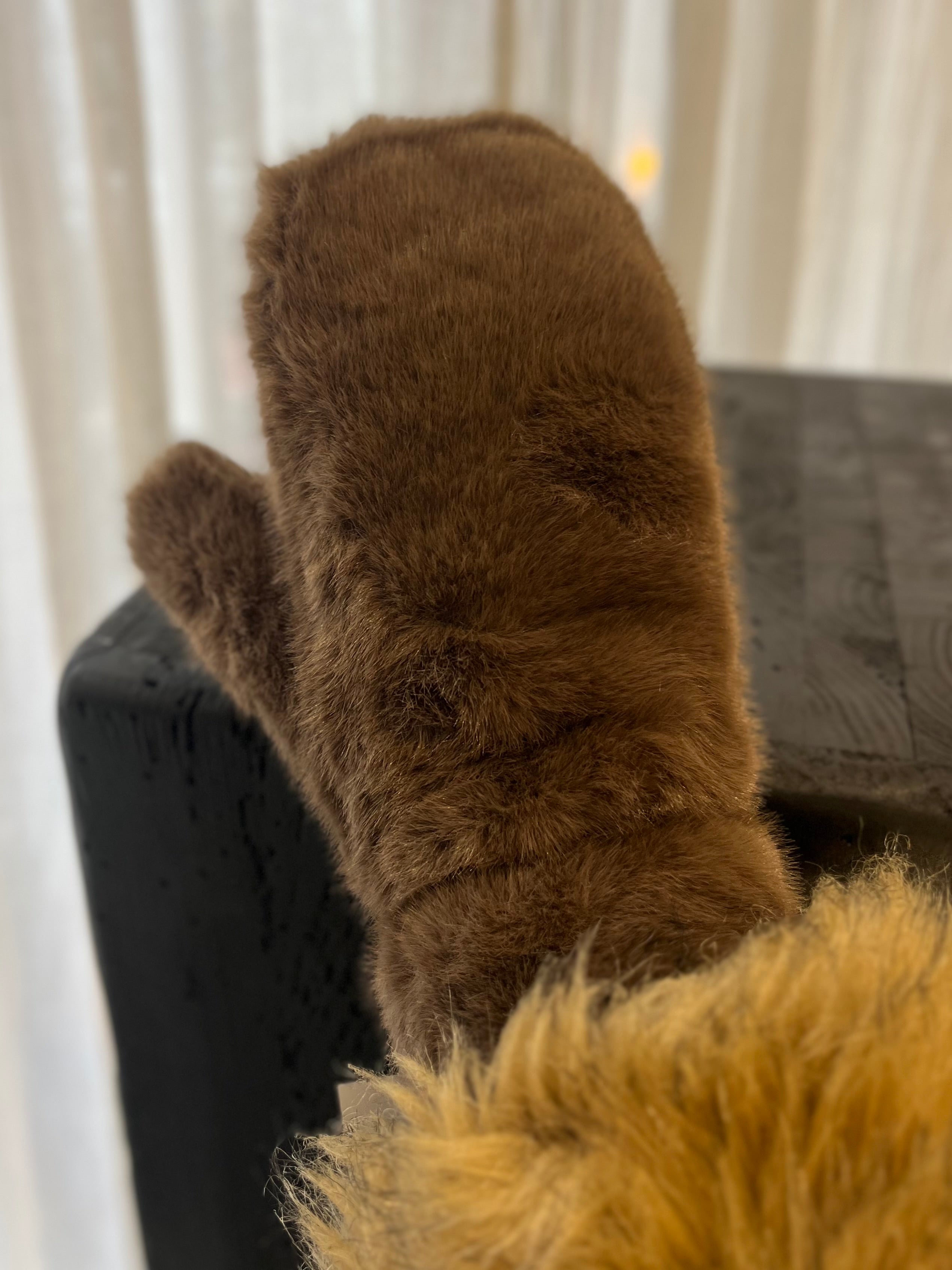 Winter Faux Fur Mittens