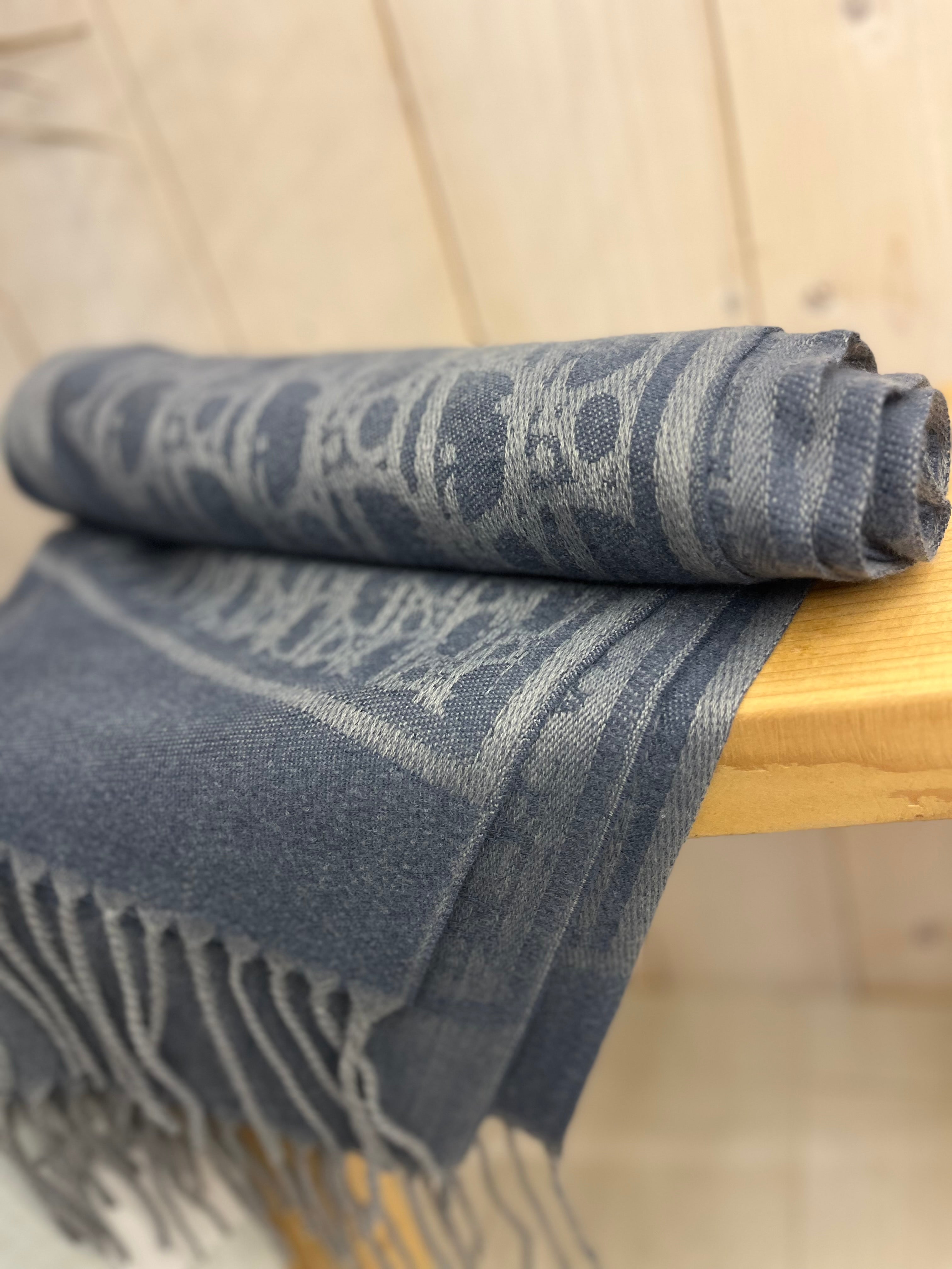 Embroidered Text Scarf