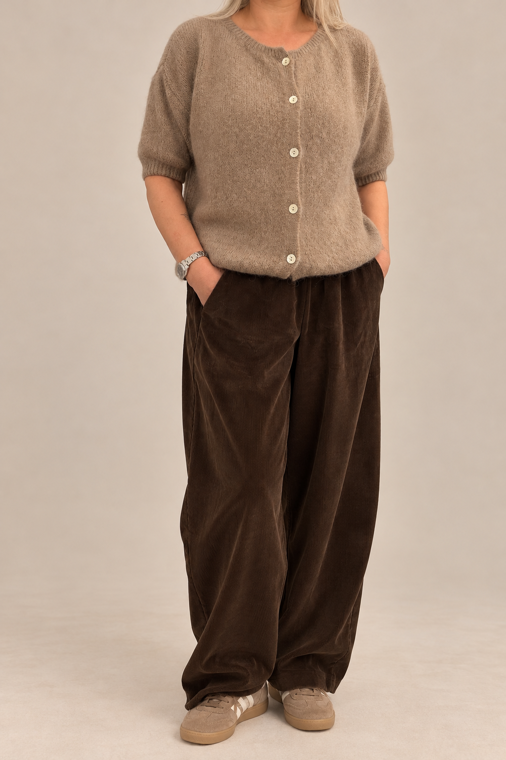 Alfie Alpaca Short Sleveed Cardigan