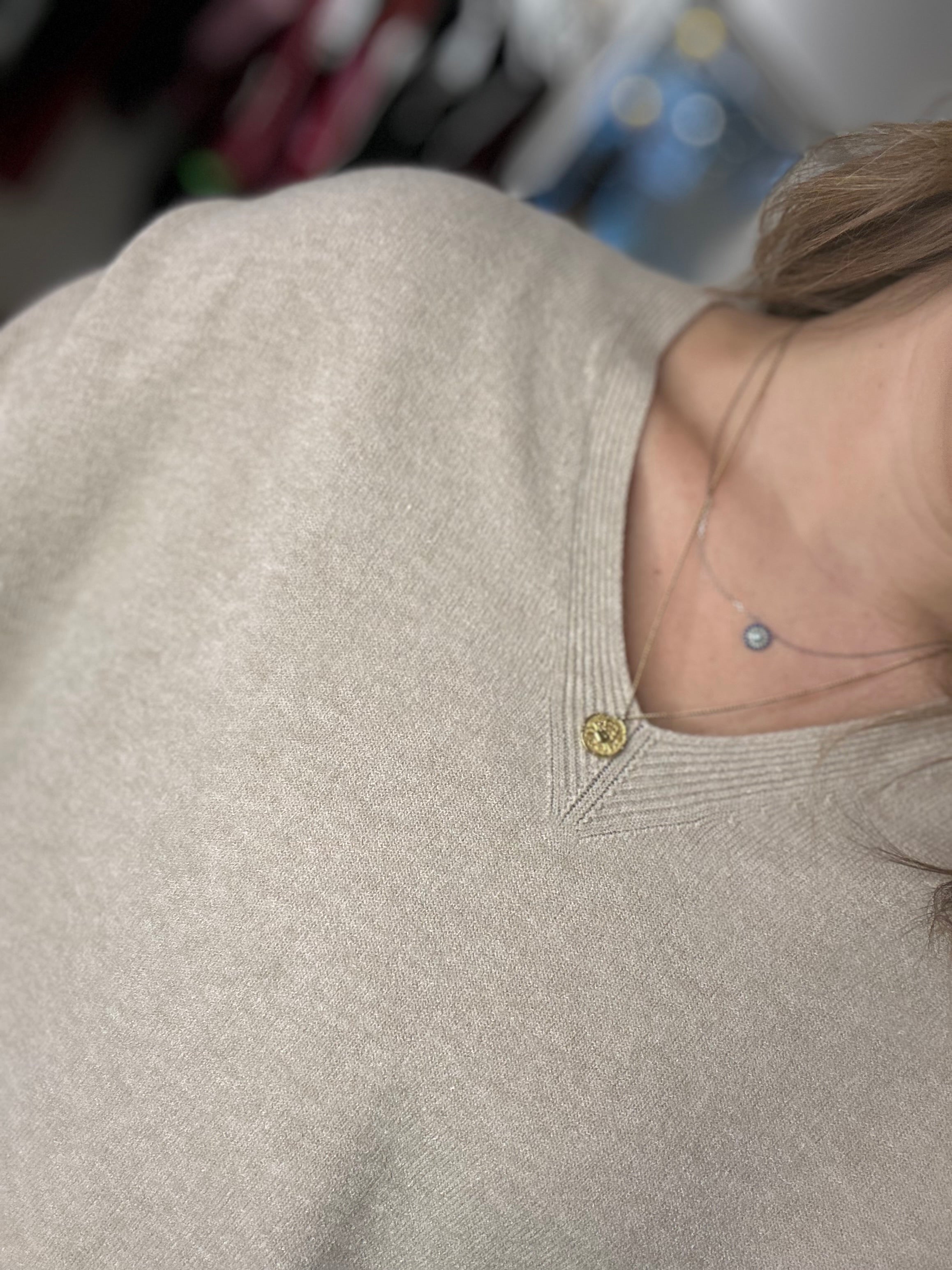 Luxe Arabella V-Neck Knit