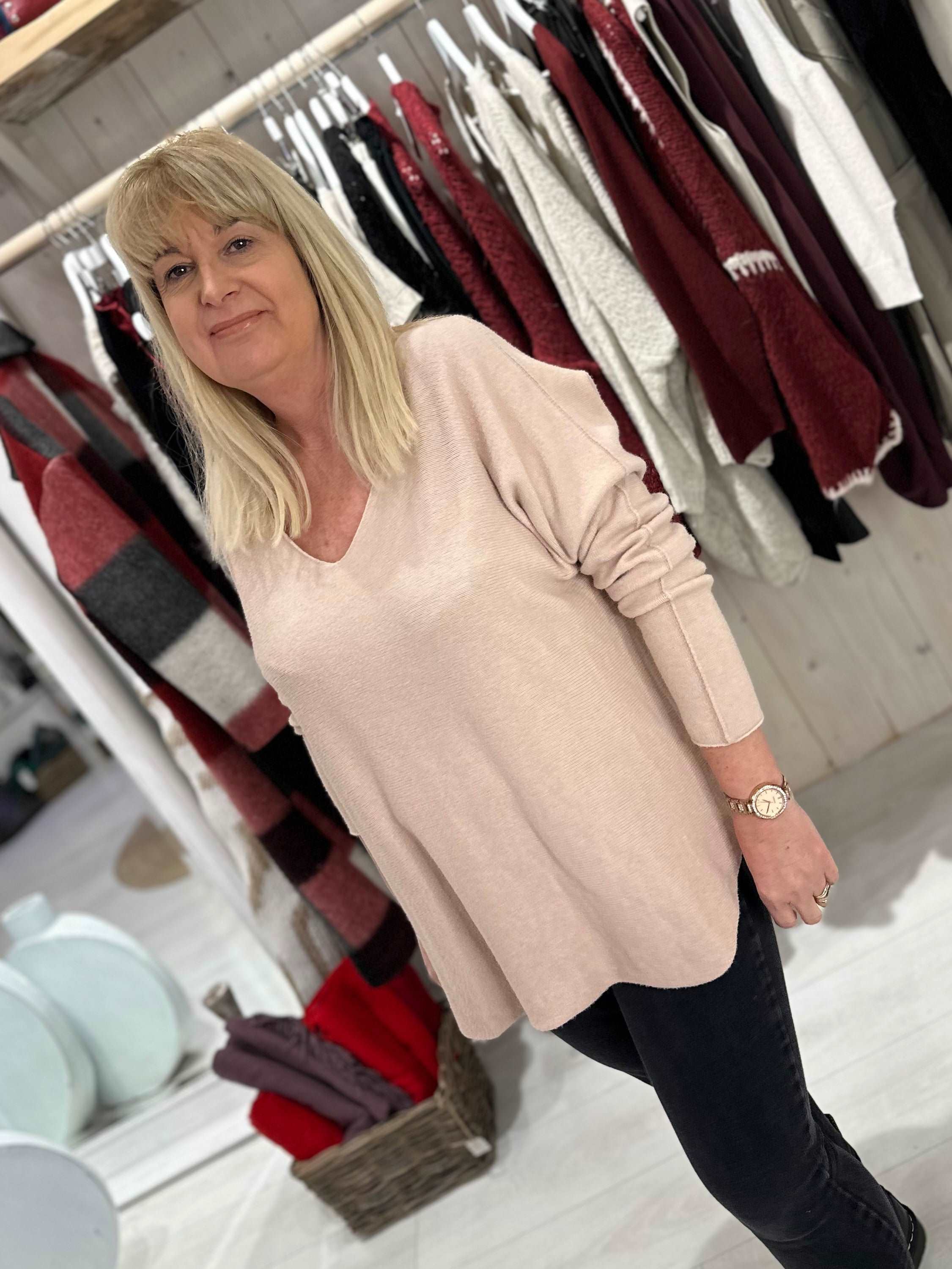 V-Neck Soft 'Made In Italy' Knit