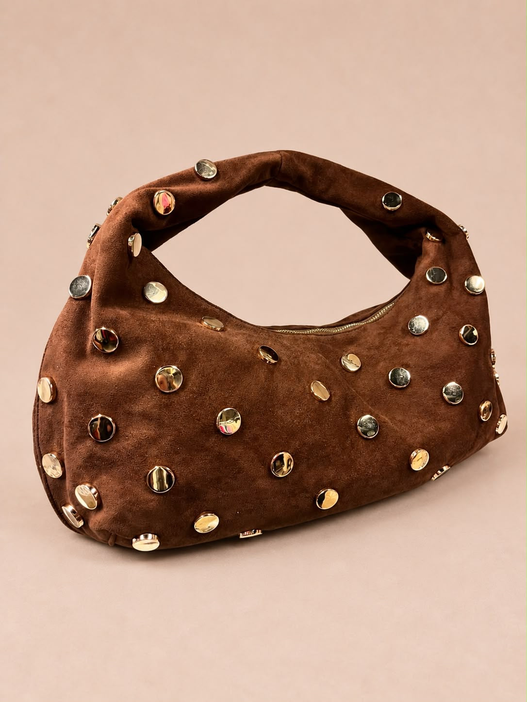 Yasmine Studded Slouch Bag