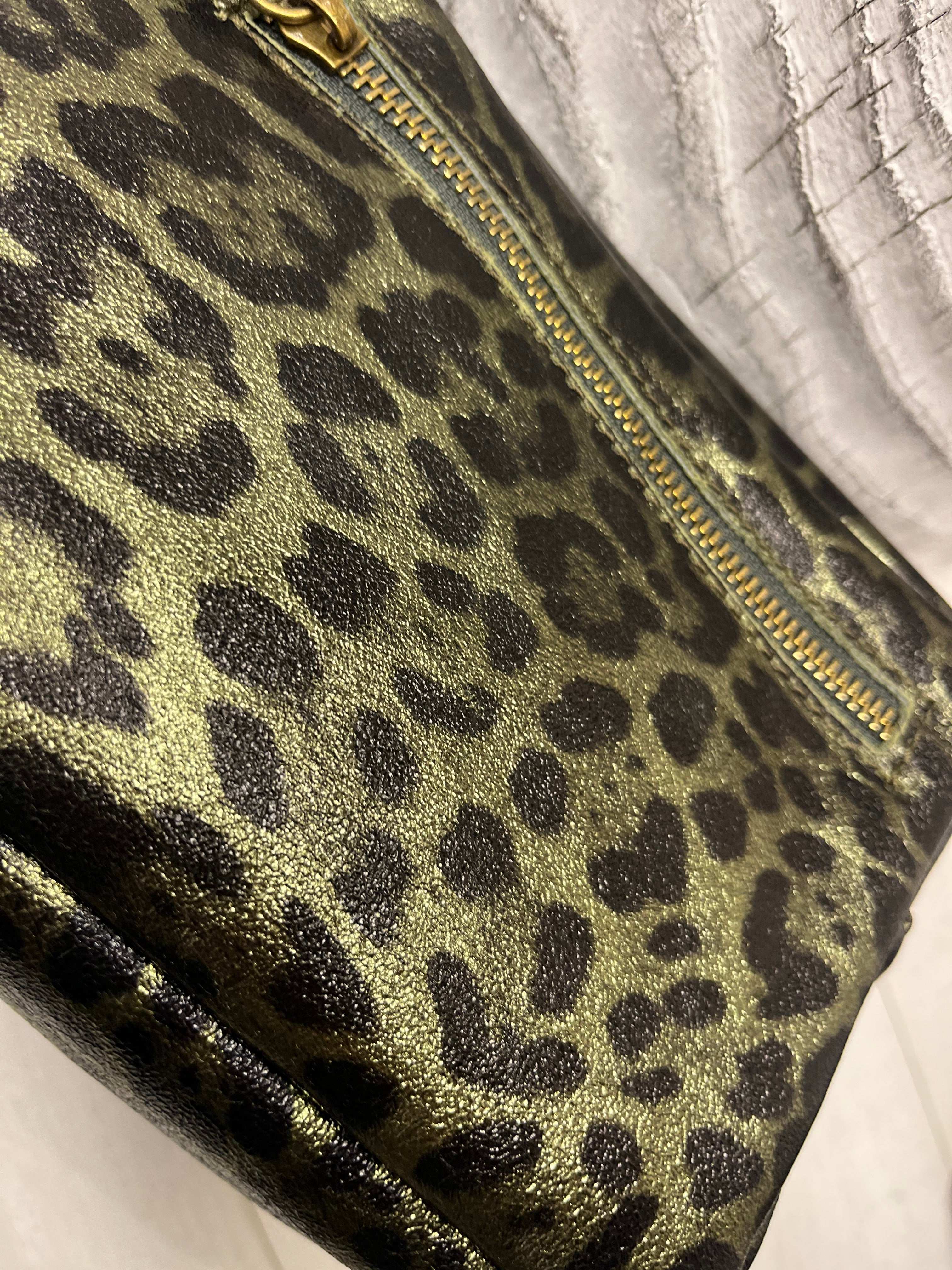 Metallic Leather Camera Bag