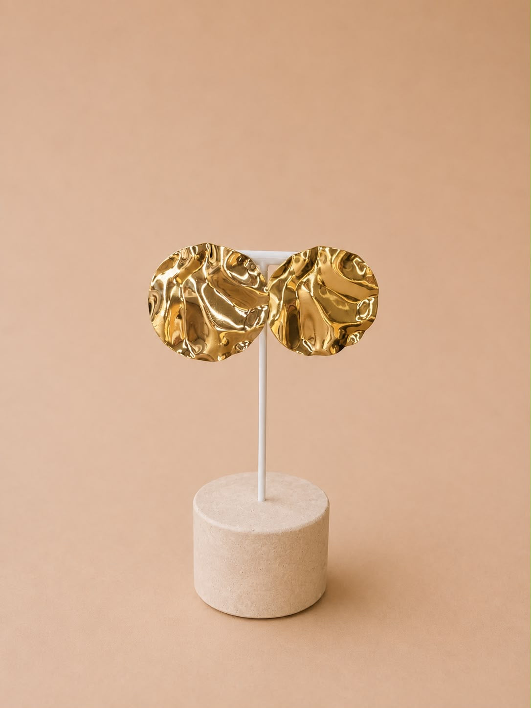 Hammered Circle earrings