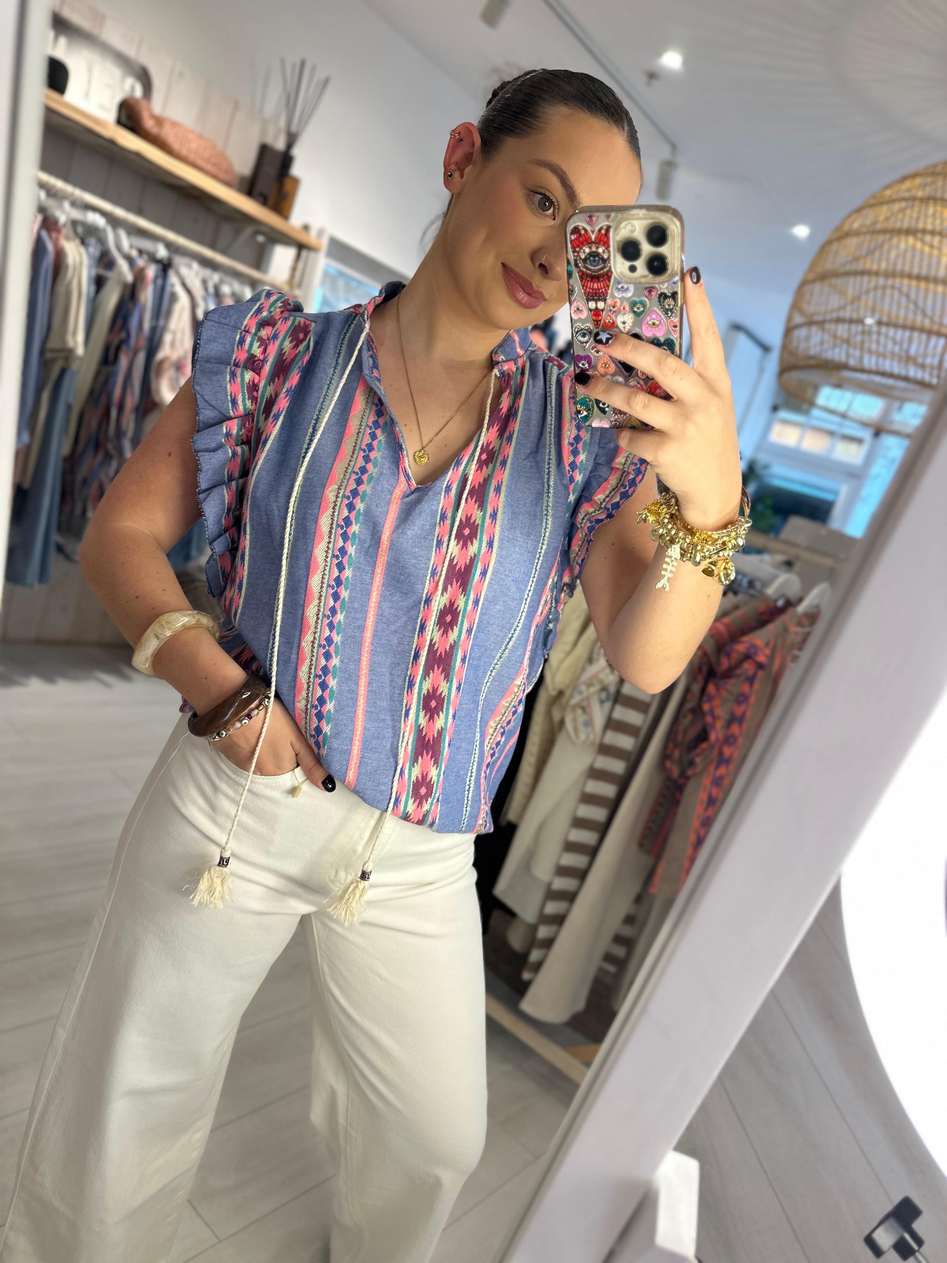 Selena Embroidered Shirt