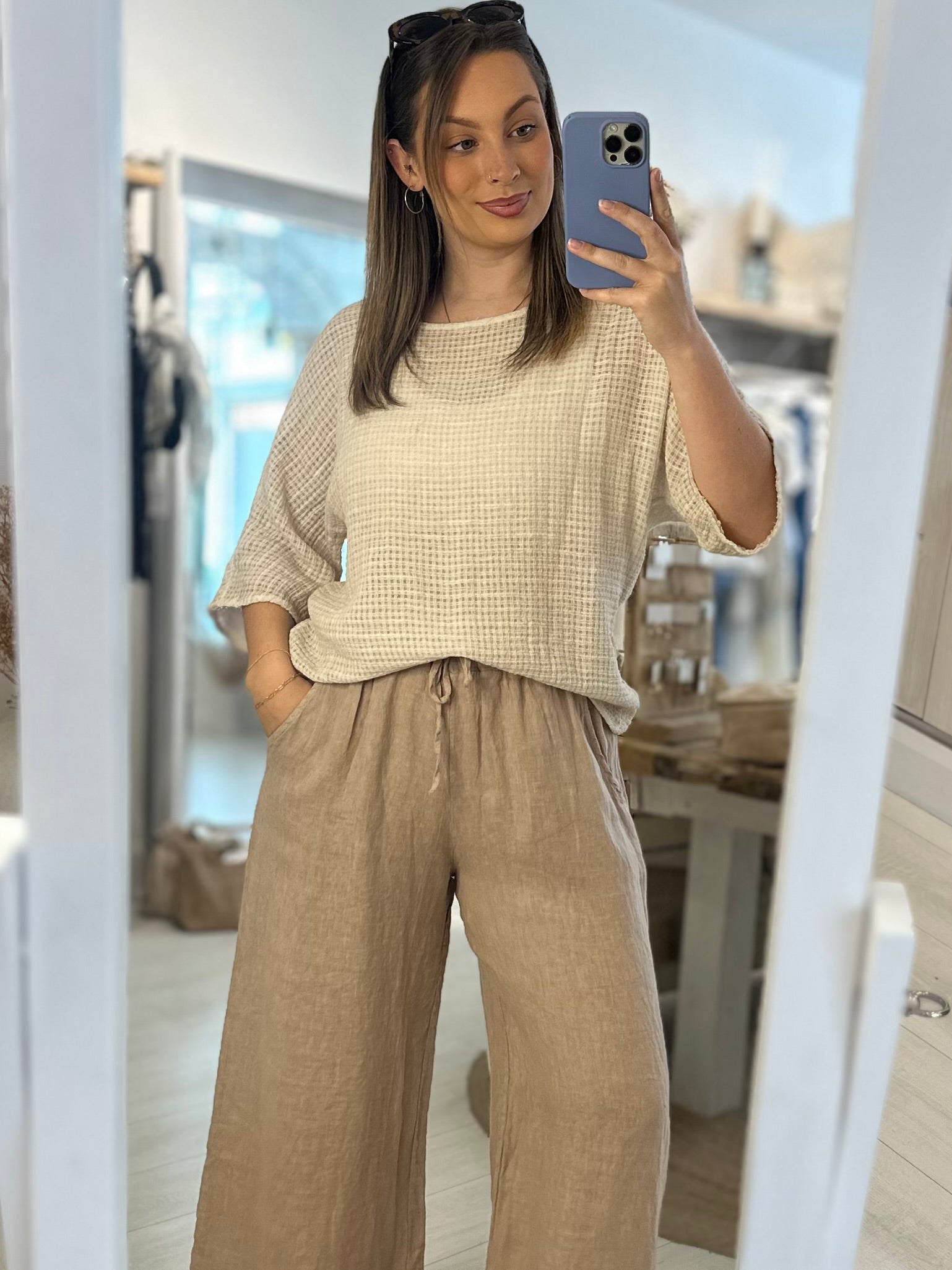 Audrey Woven Cotton Top