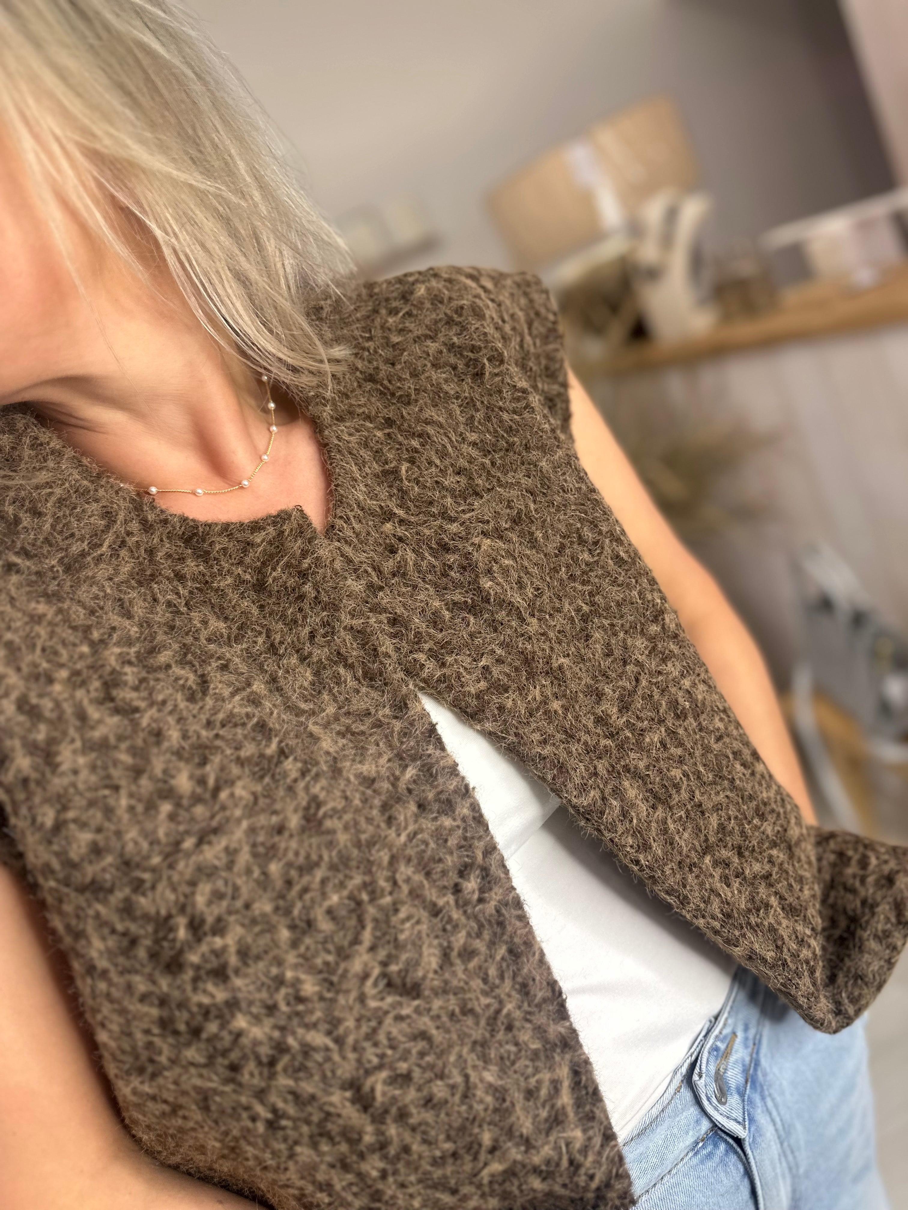 Lorie Fuzzy Waistcoat