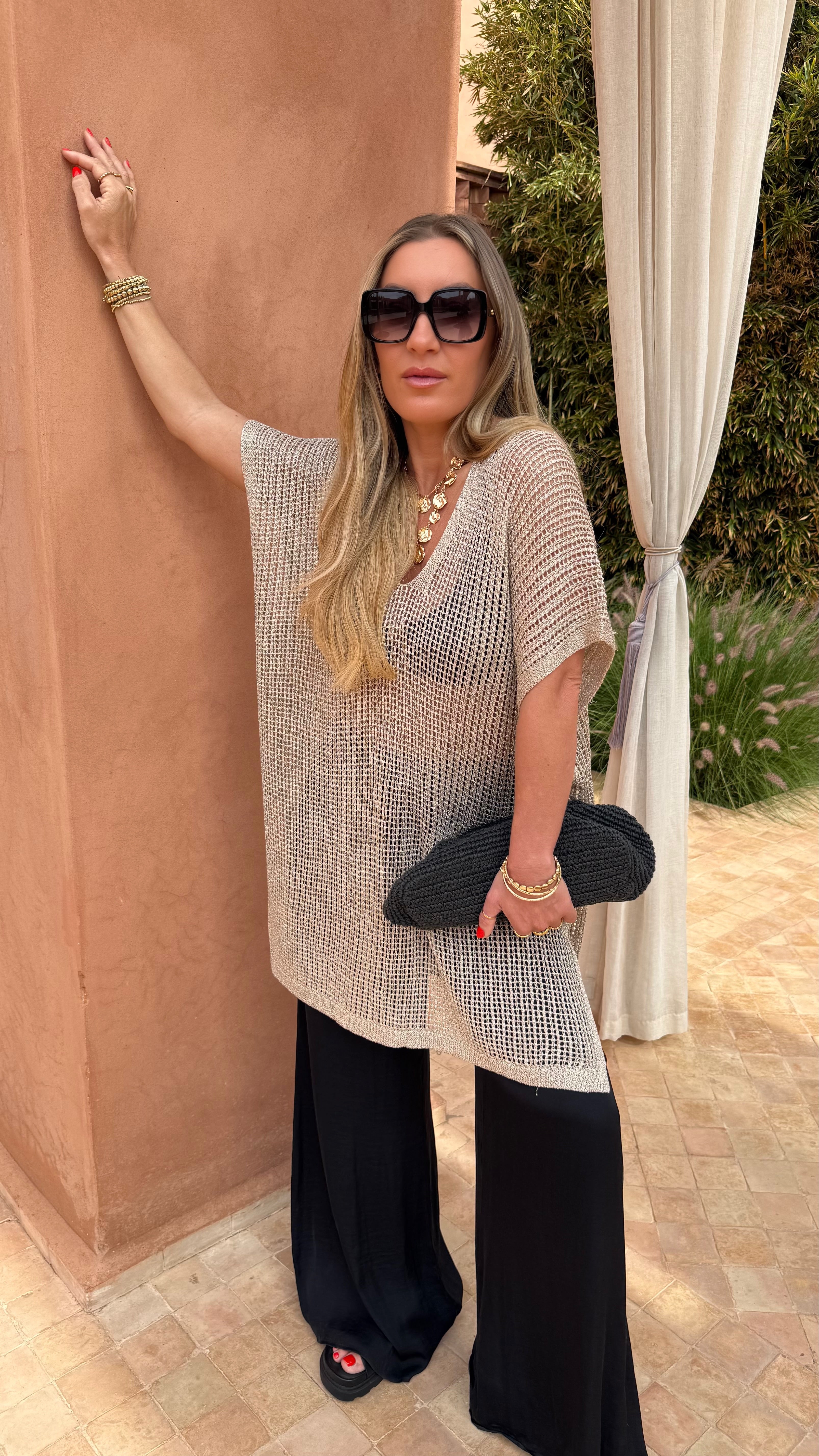 Malika Crochet Kimono Dress