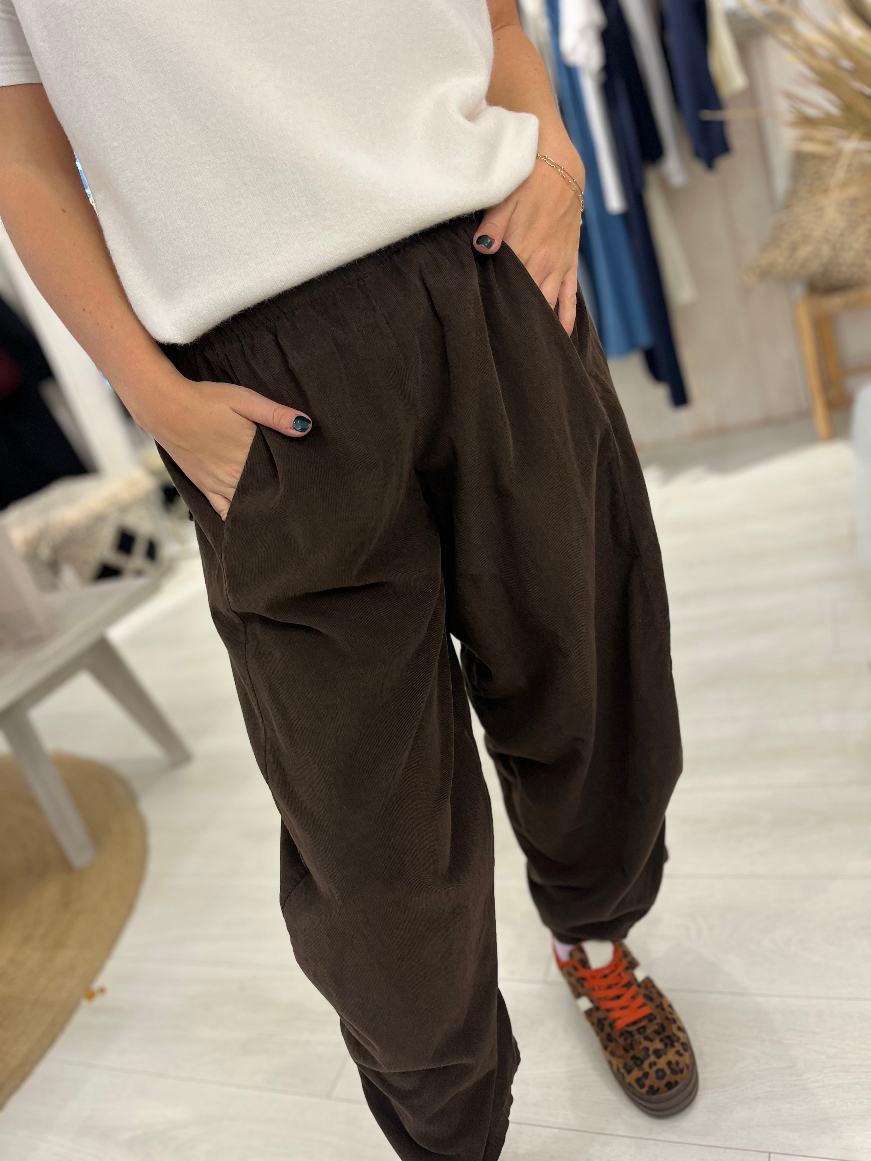 Corduroy Cocoon Pants