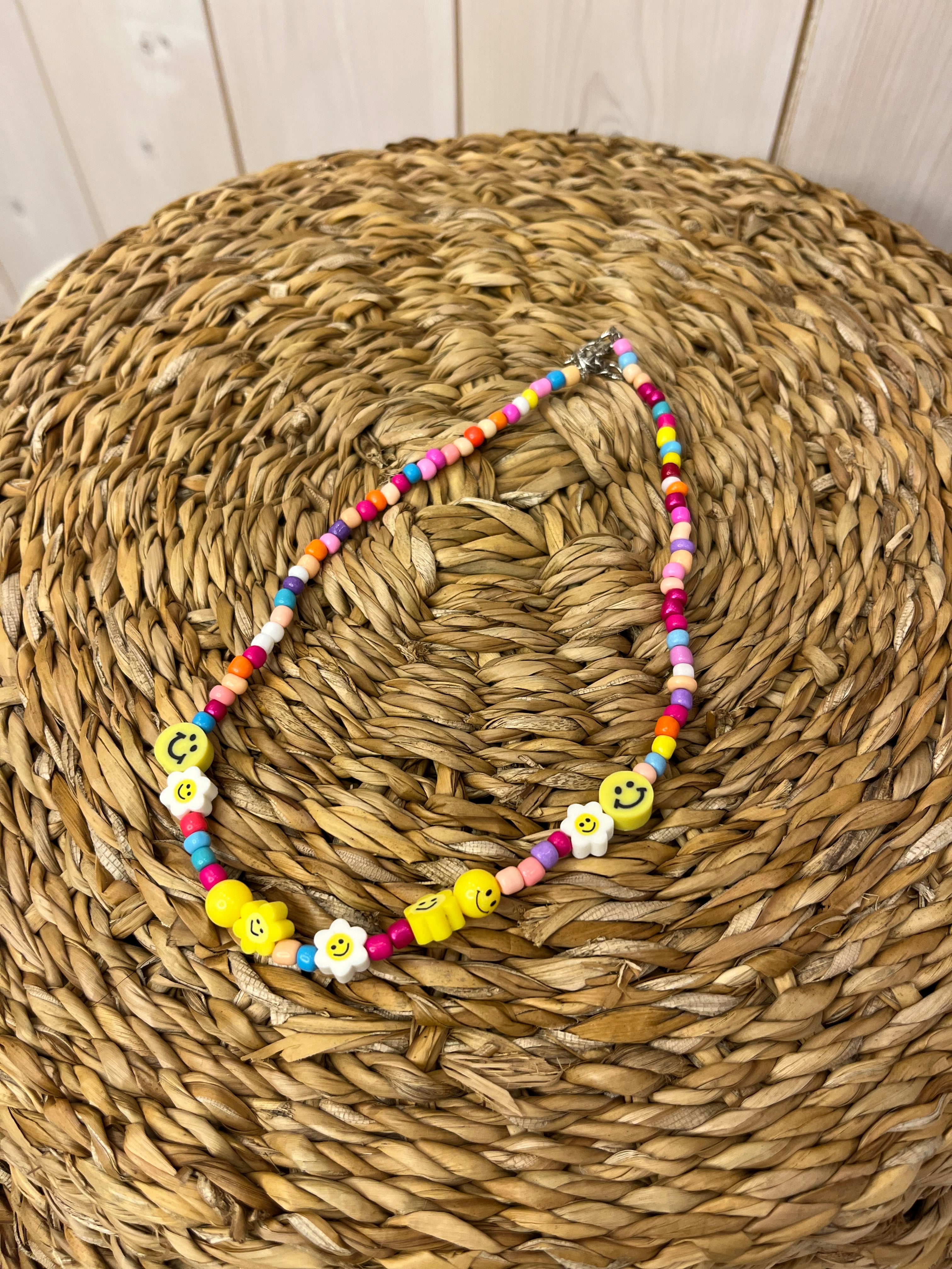 Happy Beaded Necklace