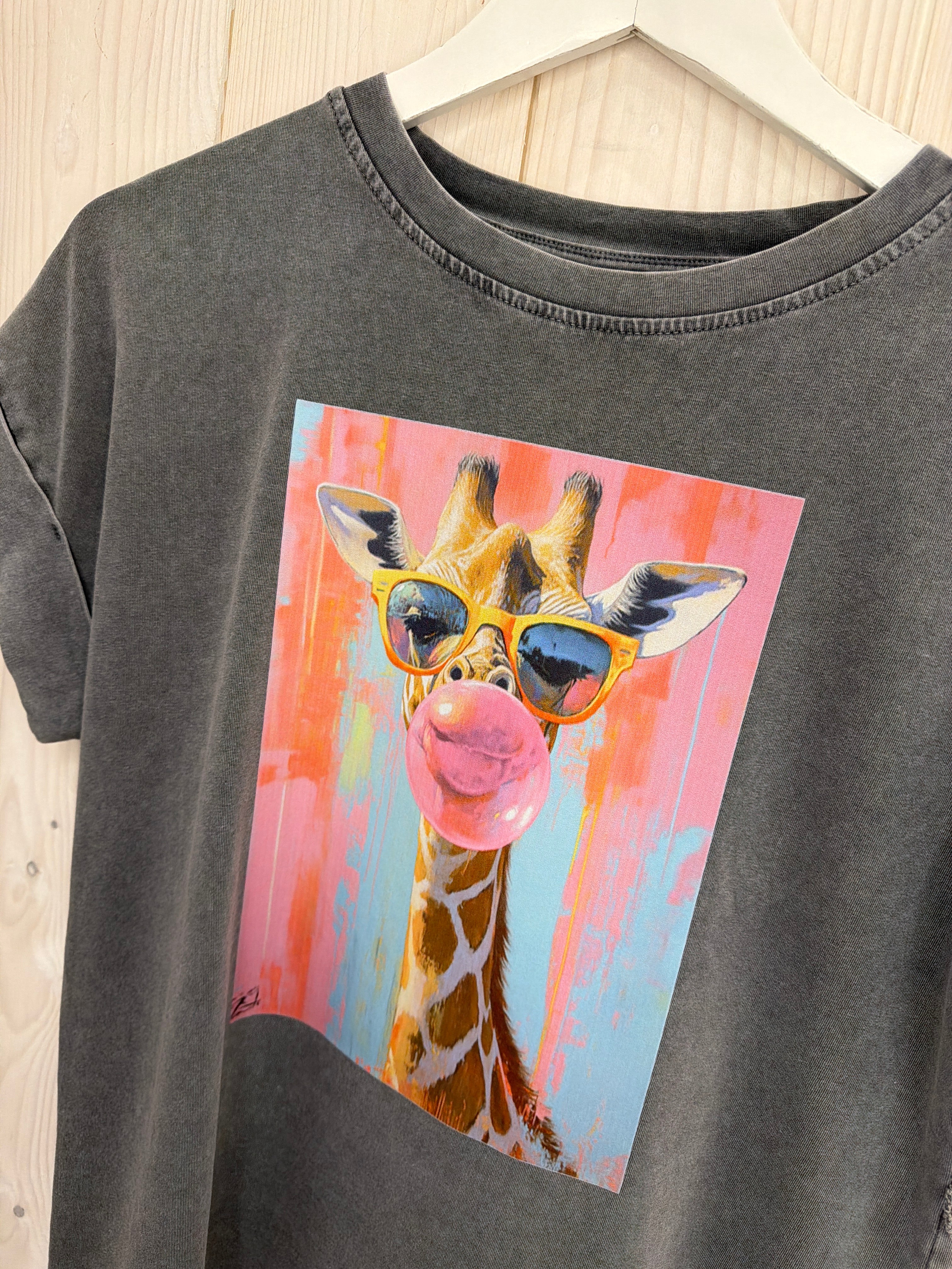 Giraffe Portrait Graphic Tee