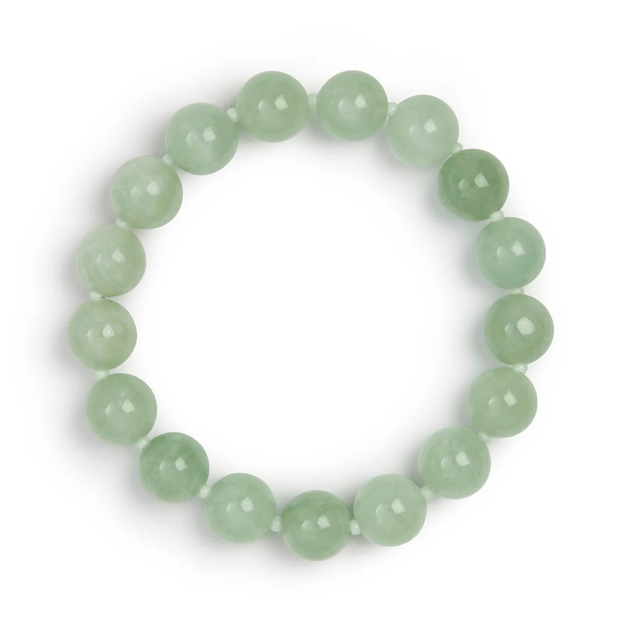 Light Green Jade Stone Natural Beaded Bracelet
