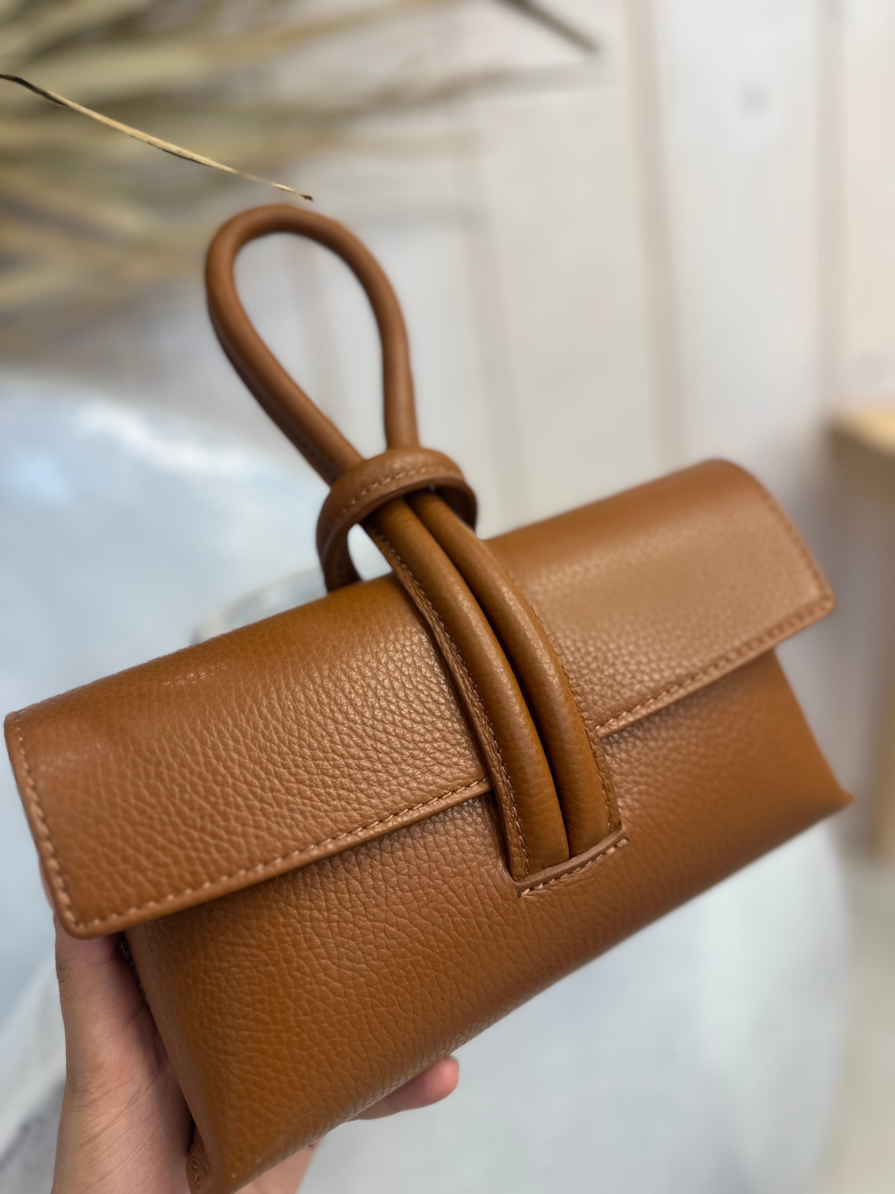 Lulu Loop Handle Leather Bag