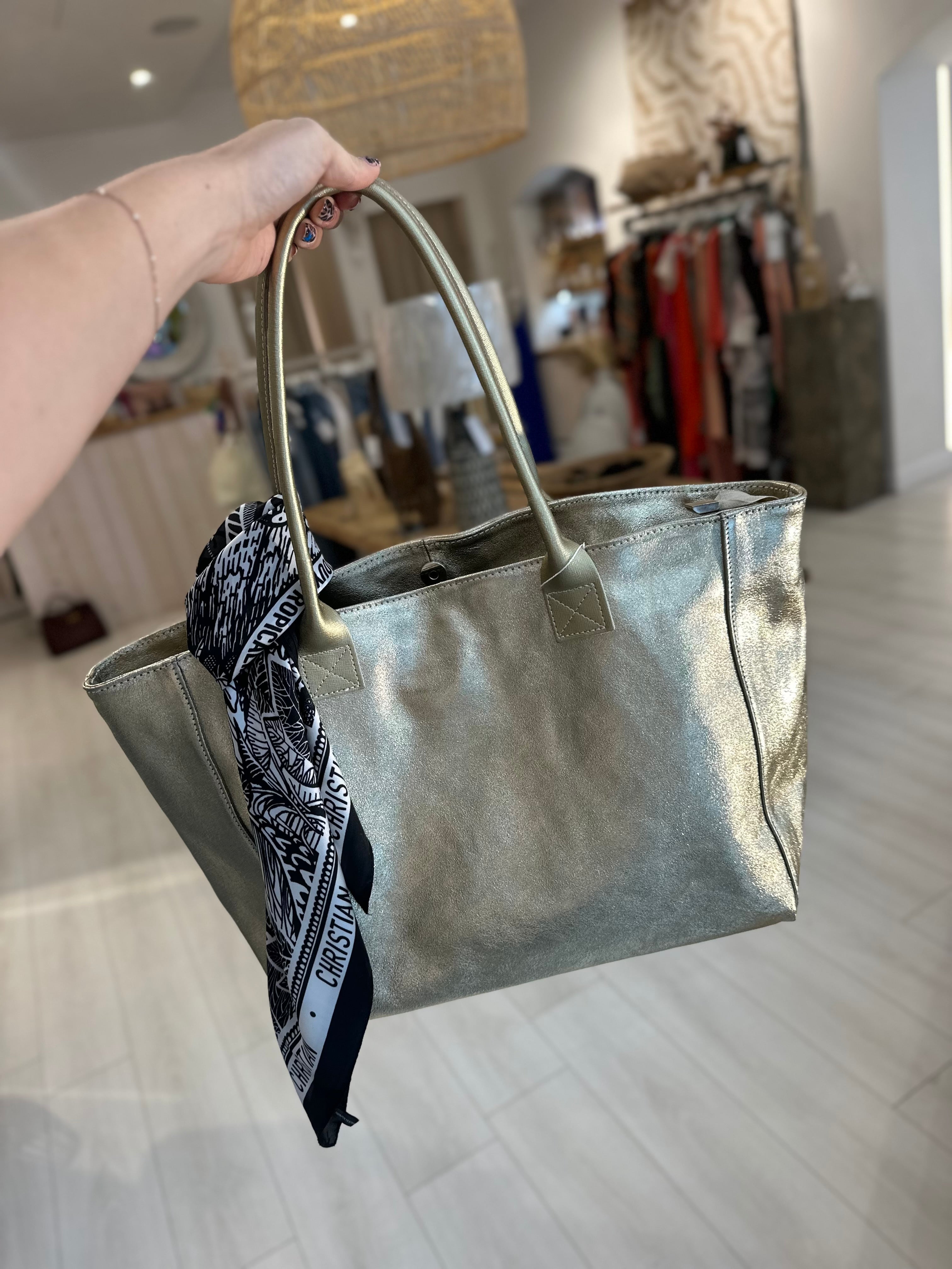 Lolly Leather Tote Bag
