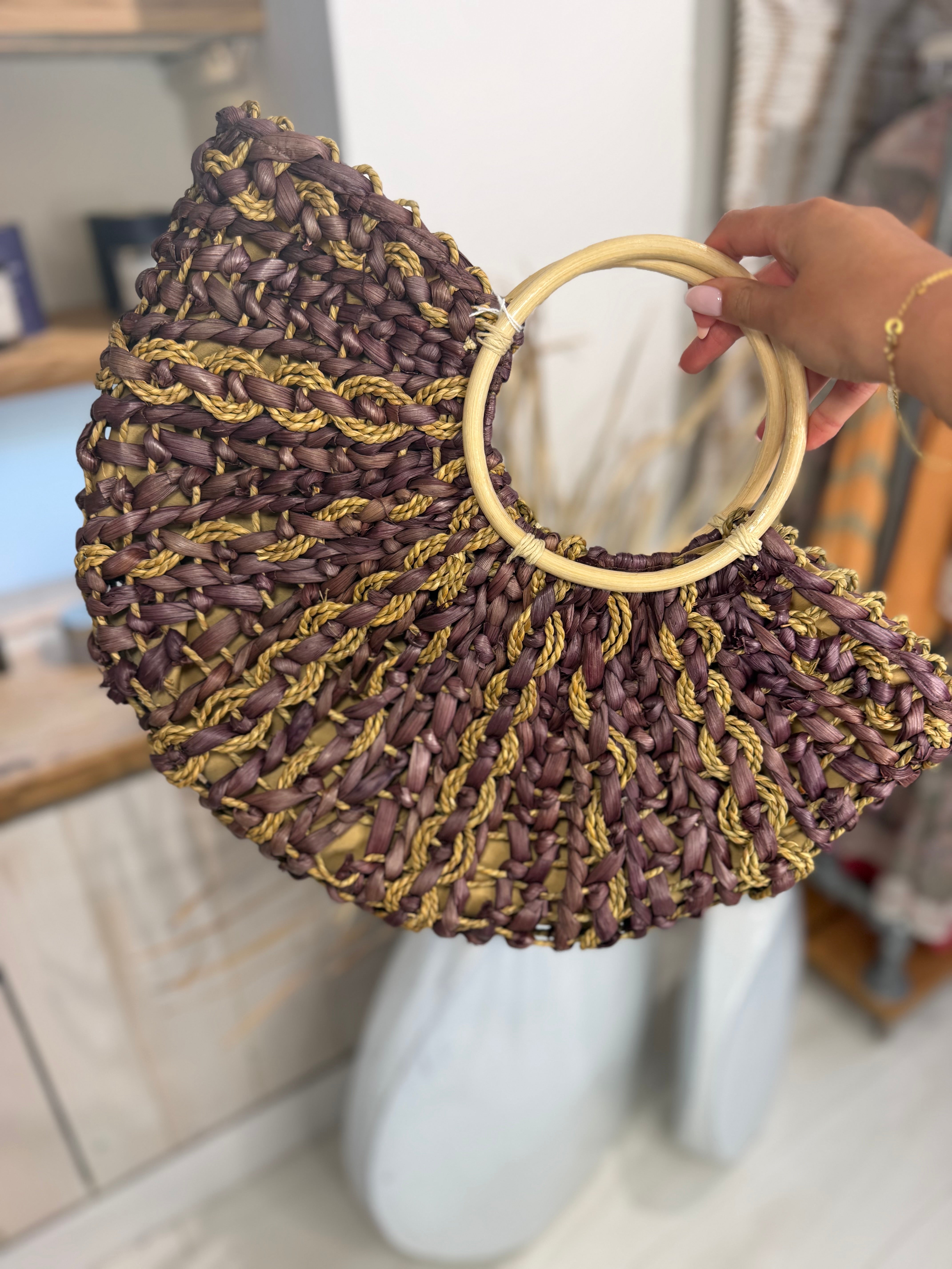 Mariam Woven Rattan Bag
