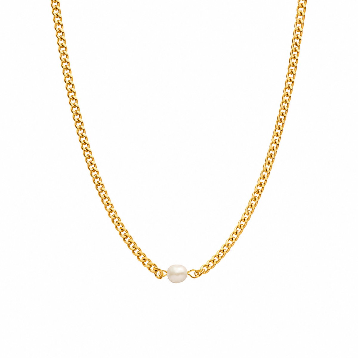 Single Pearl Choker Necklace