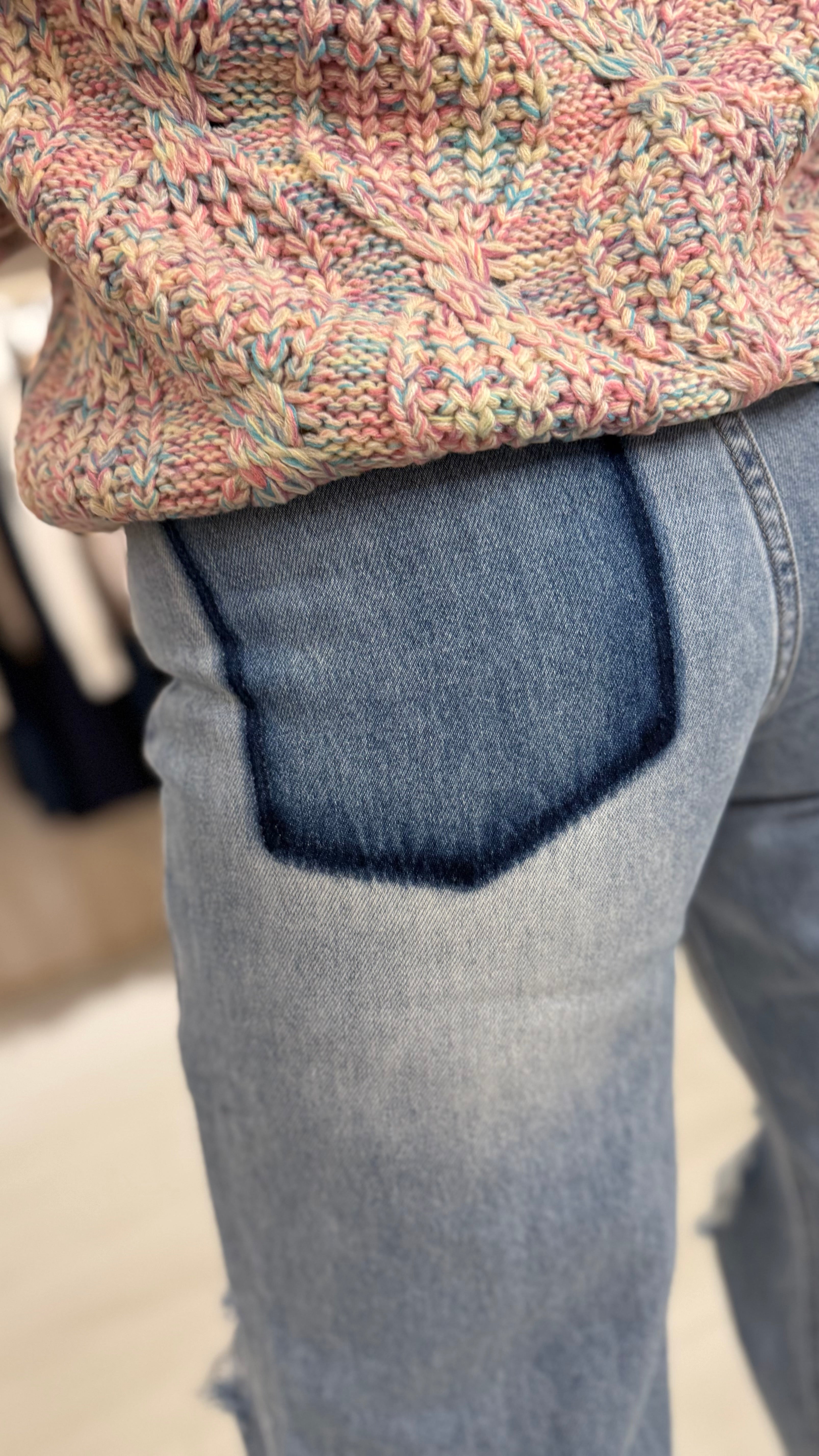 Billie Ripped Wide Leg Jeans