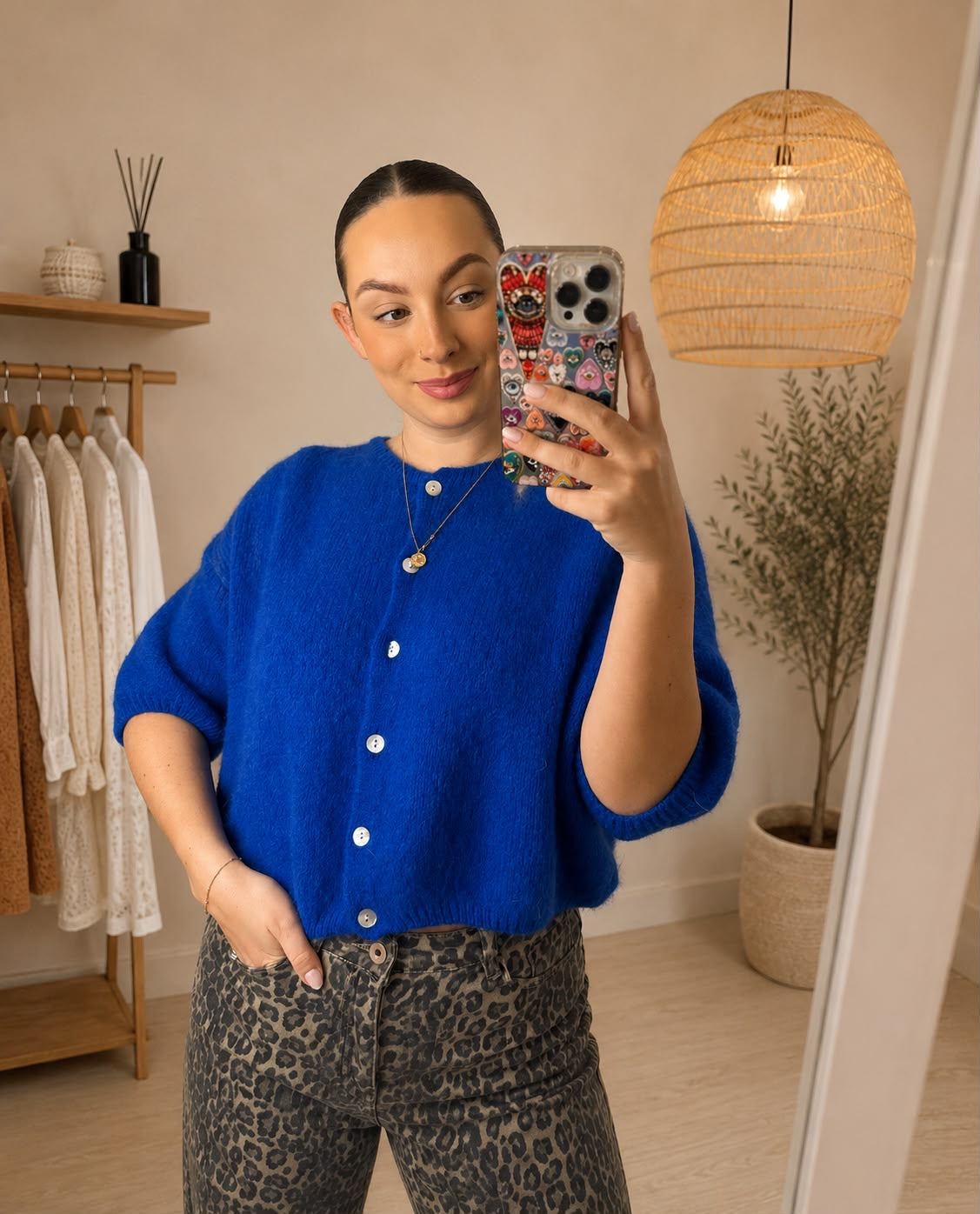 Maddie Mohair Short Sleeved Cardigan