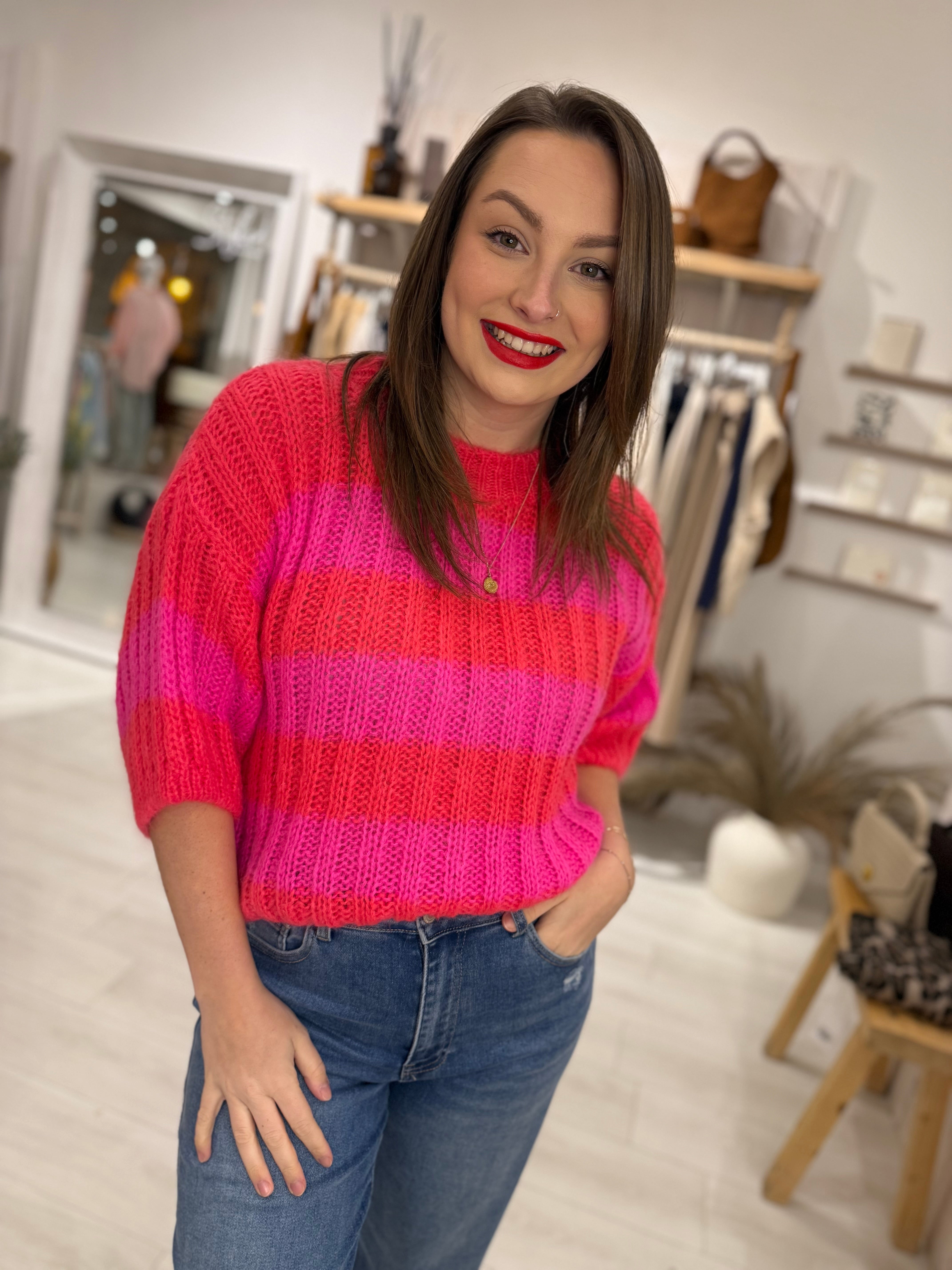 Amara Vibrant Stripe Knit