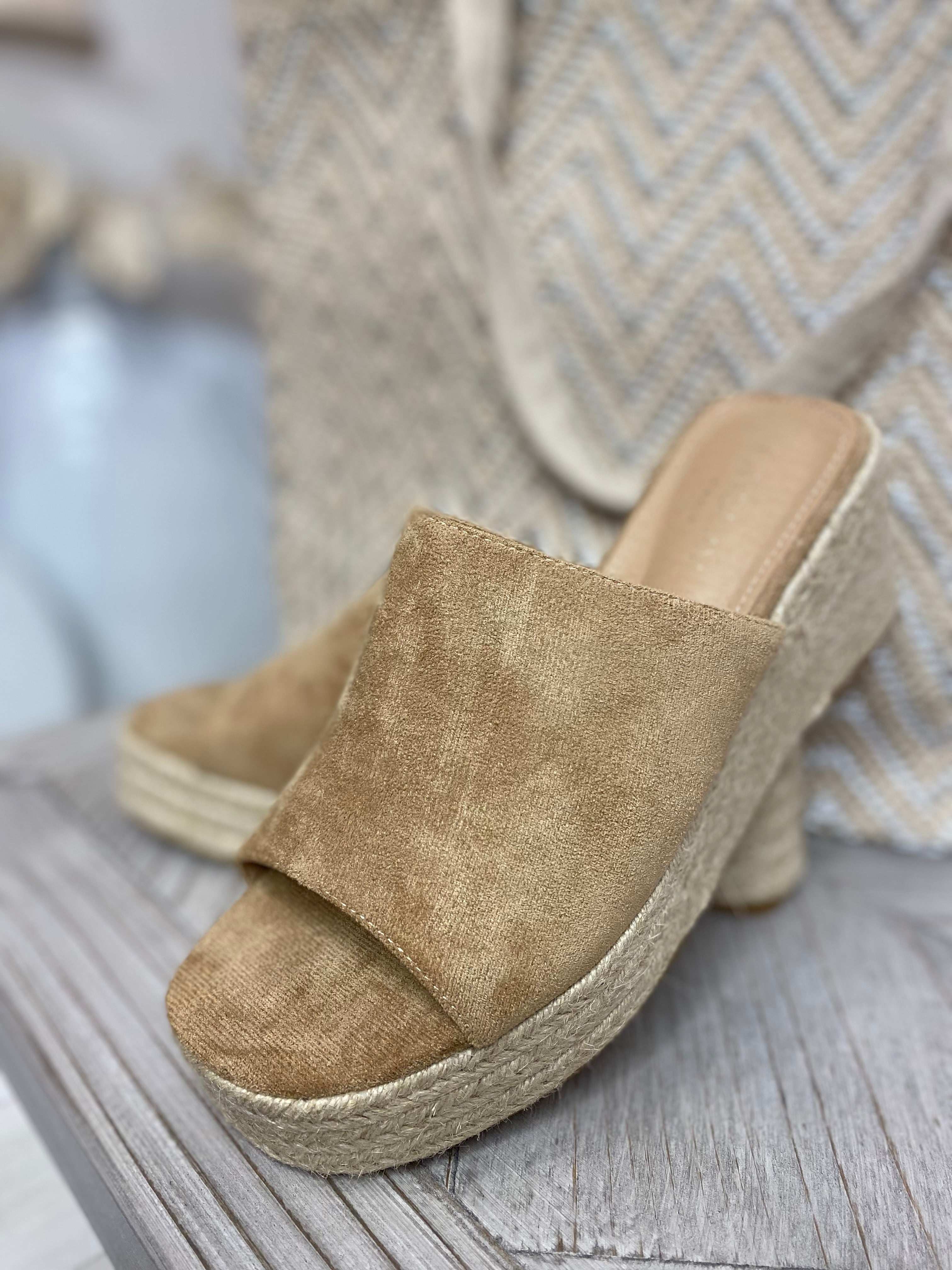 Suede Wedges