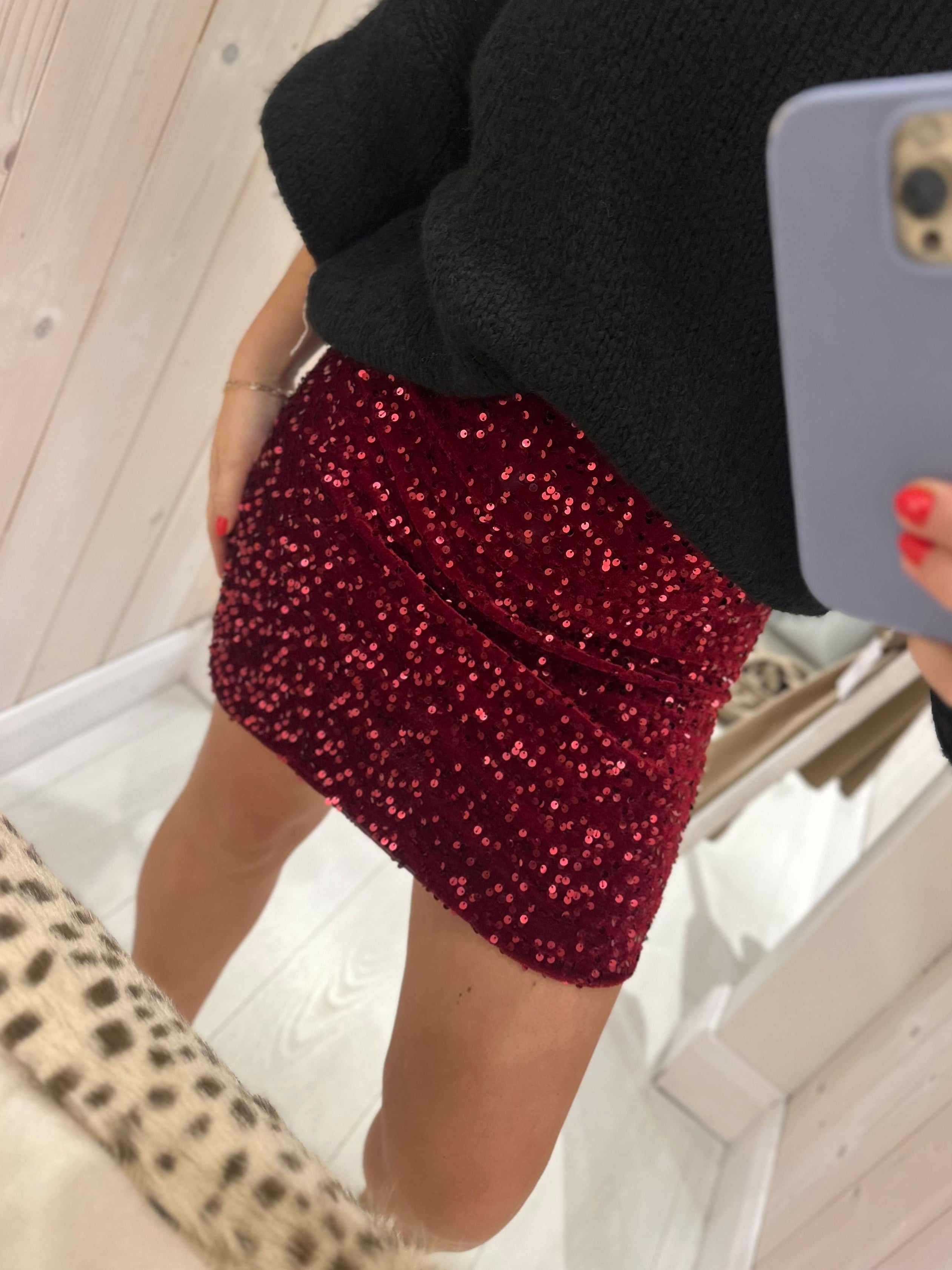 Matilda Sequin Mini Skirt