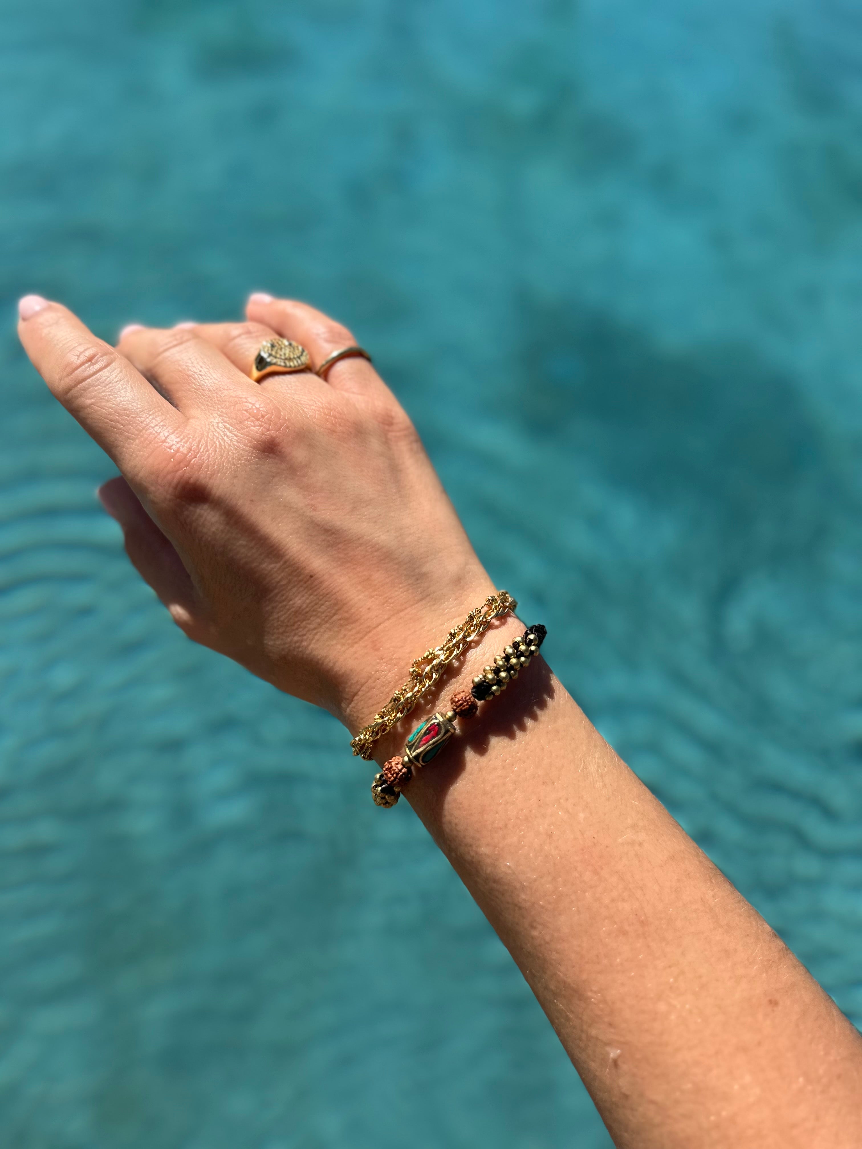 Carmine Woven Bracelet