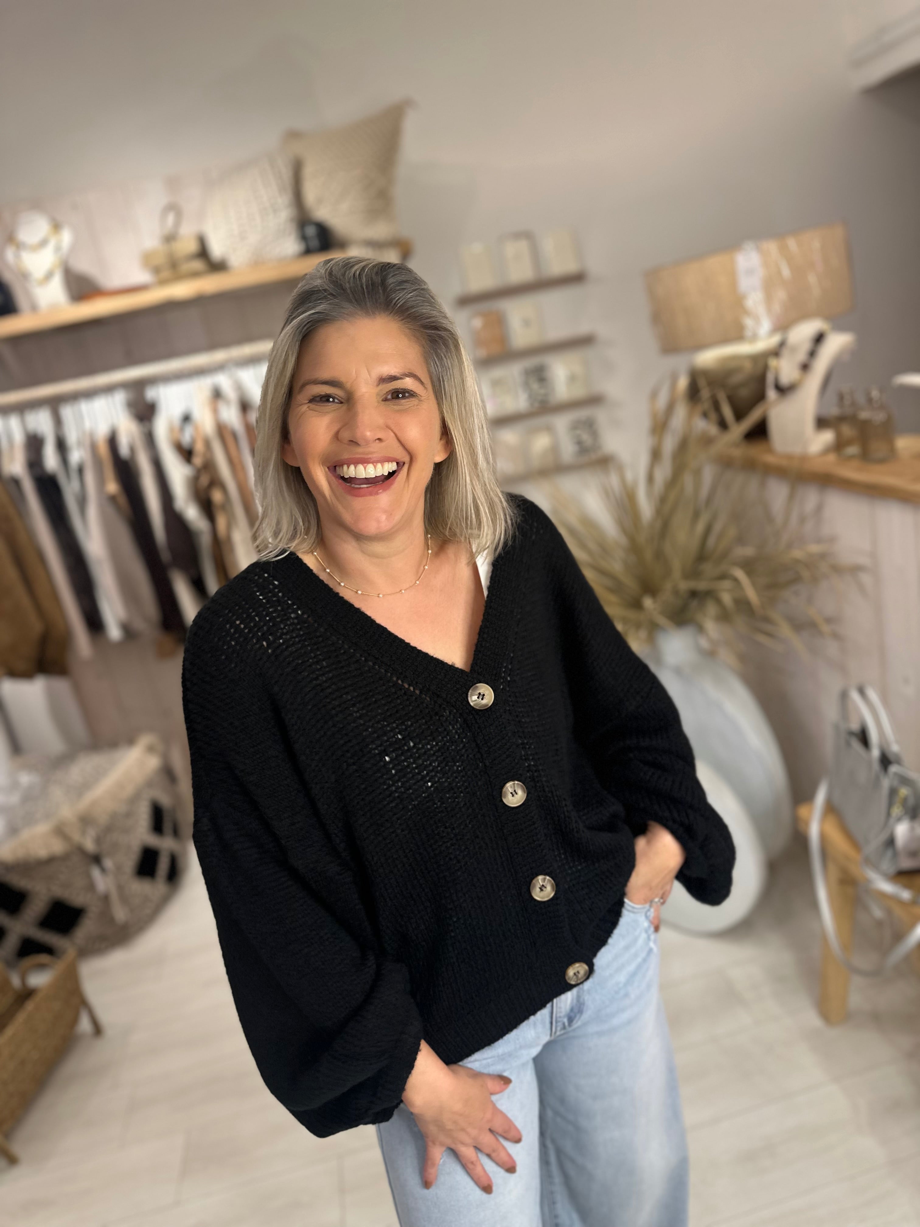 Brienne Button Front Cardigan
