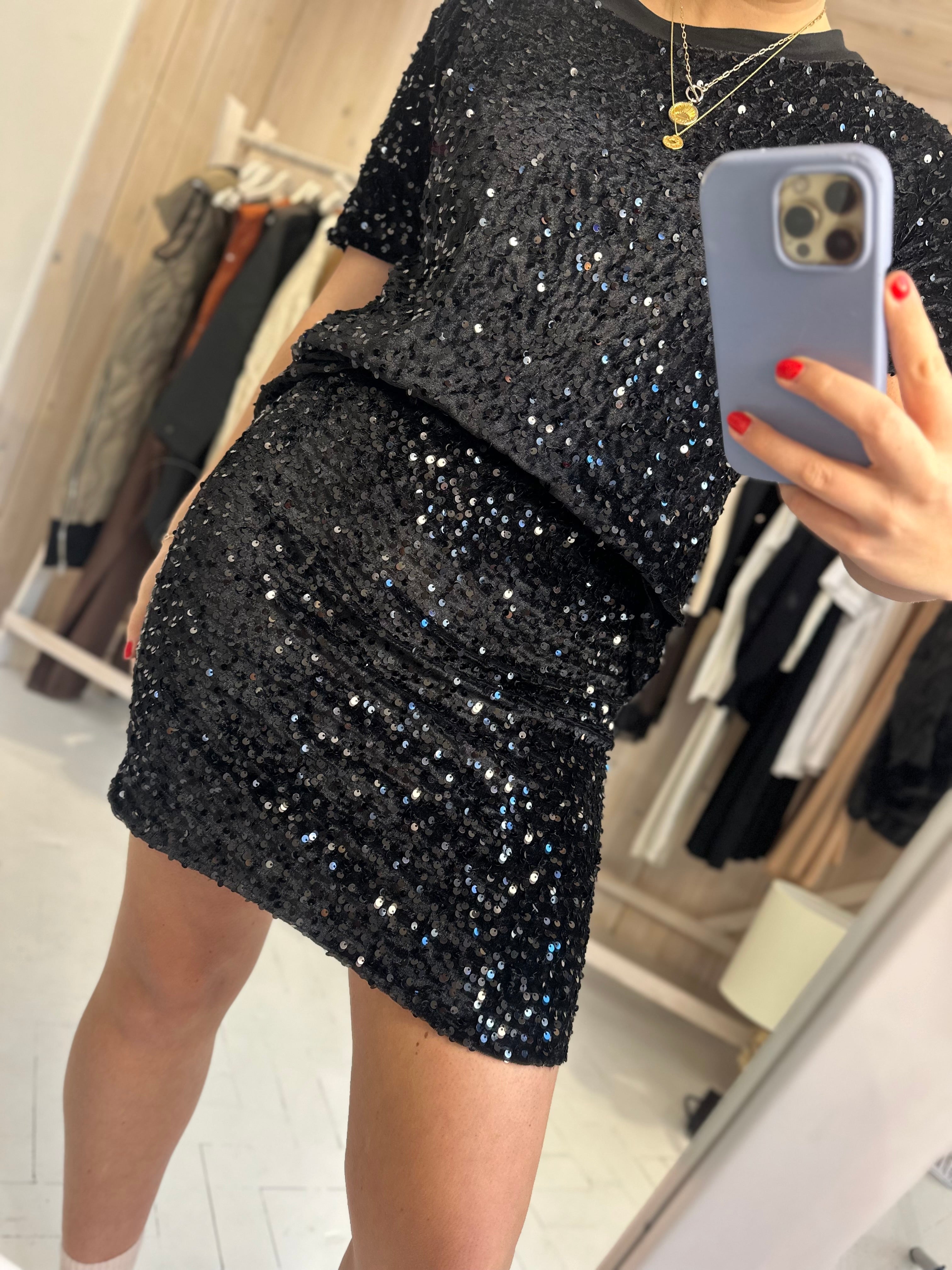 Matilda Sequin Mini Skirt