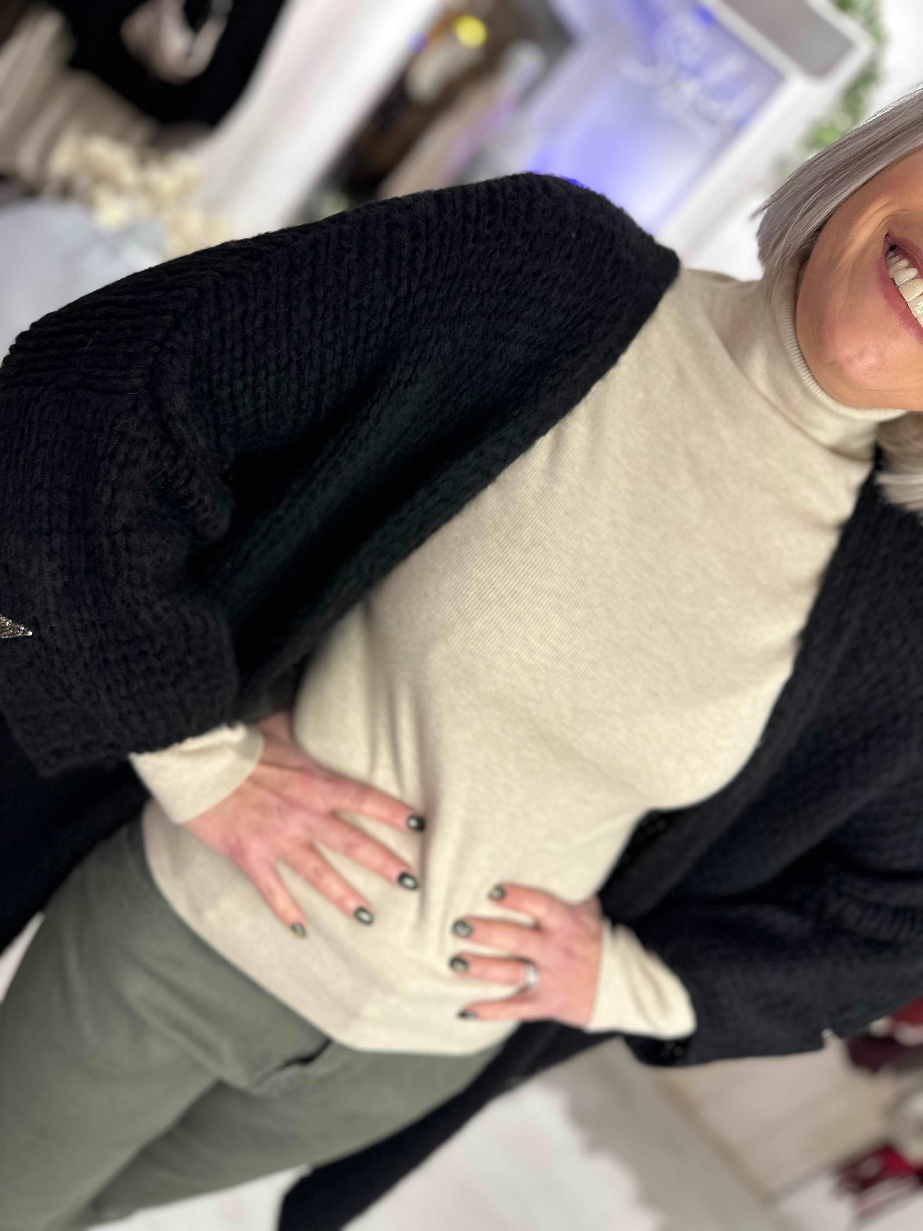 Roxy Roll Neck Top
