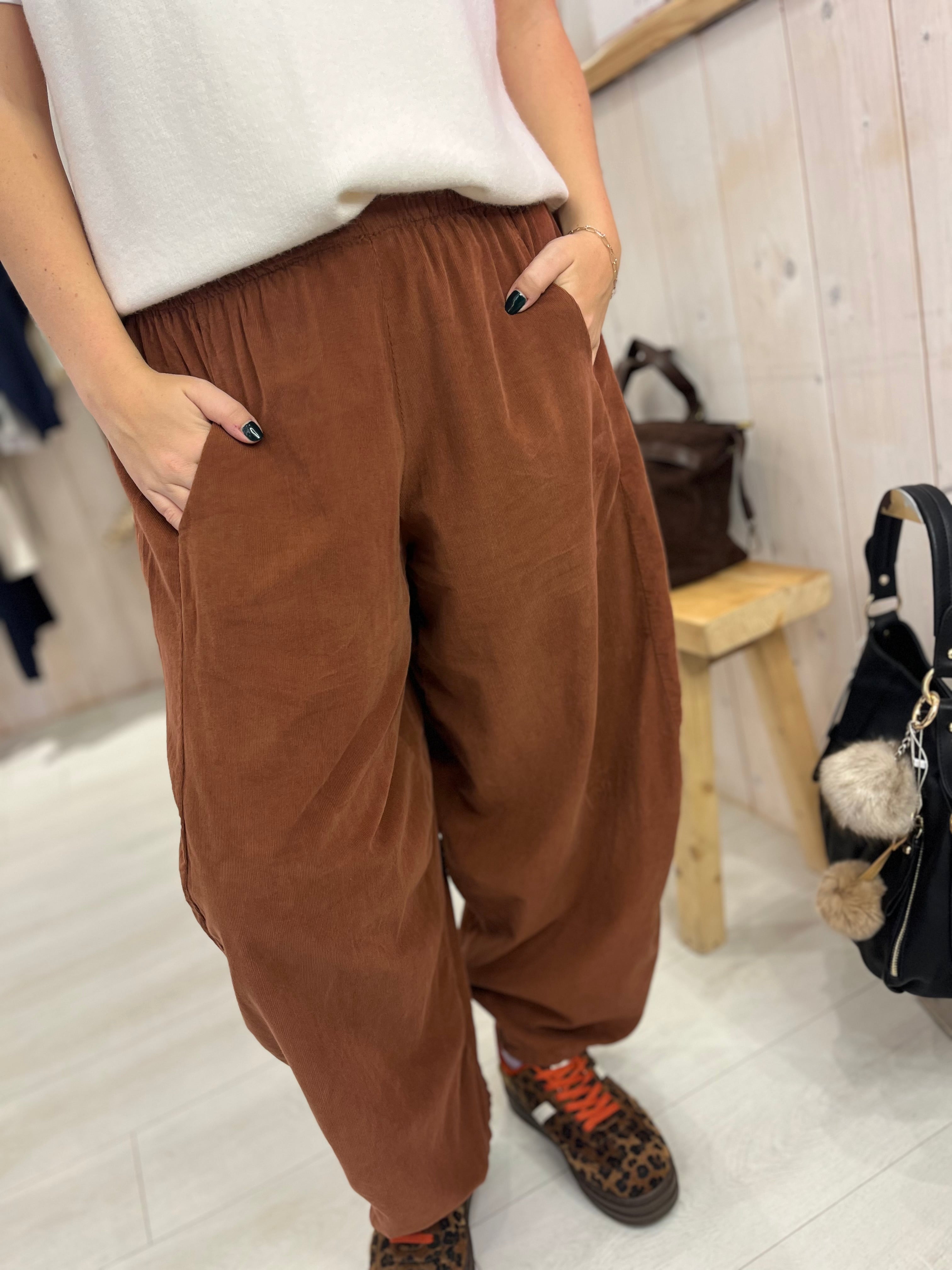 Corduroy Cocoon Pants