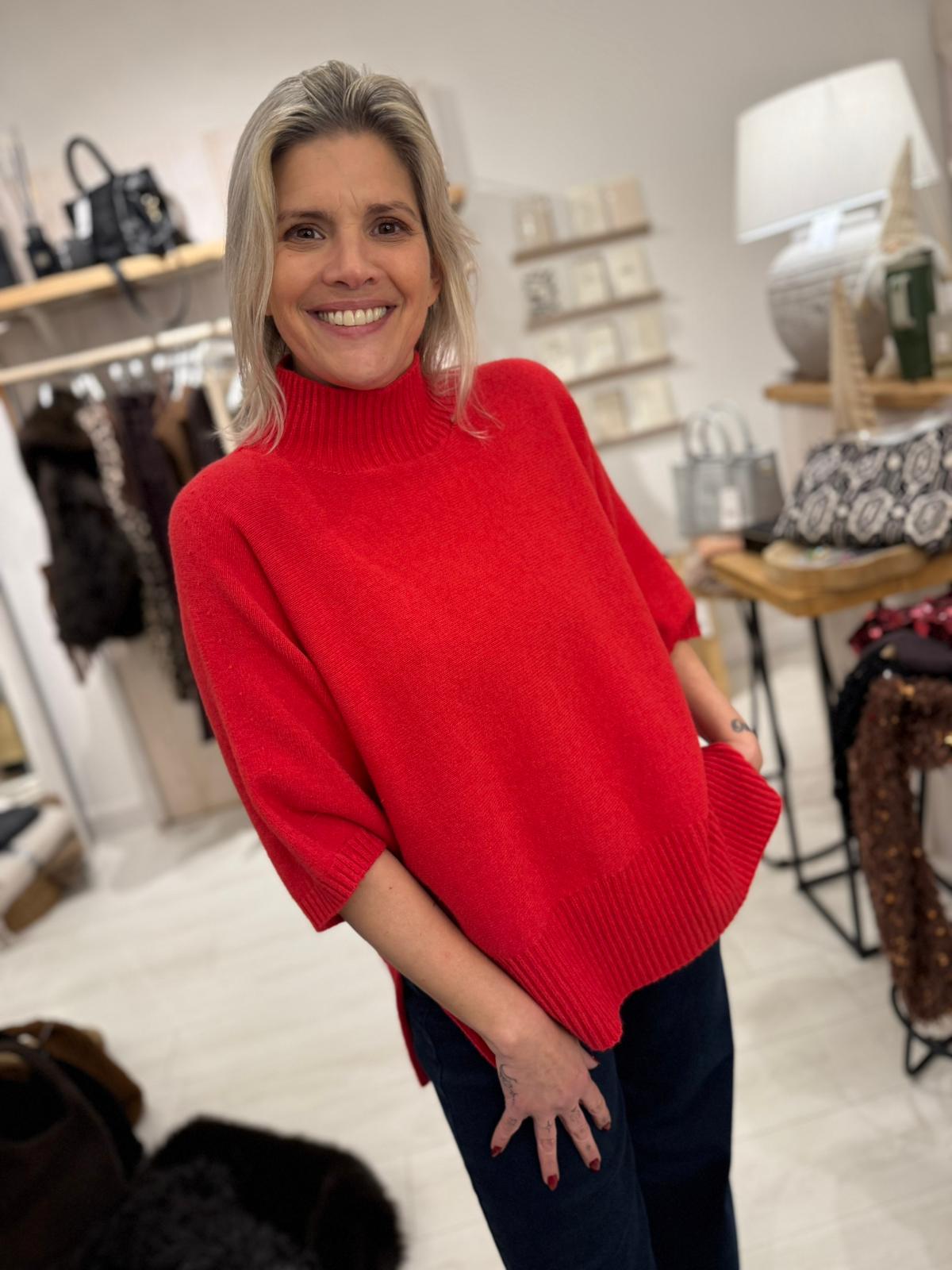 Aimee Luxe Roll Neck Knit