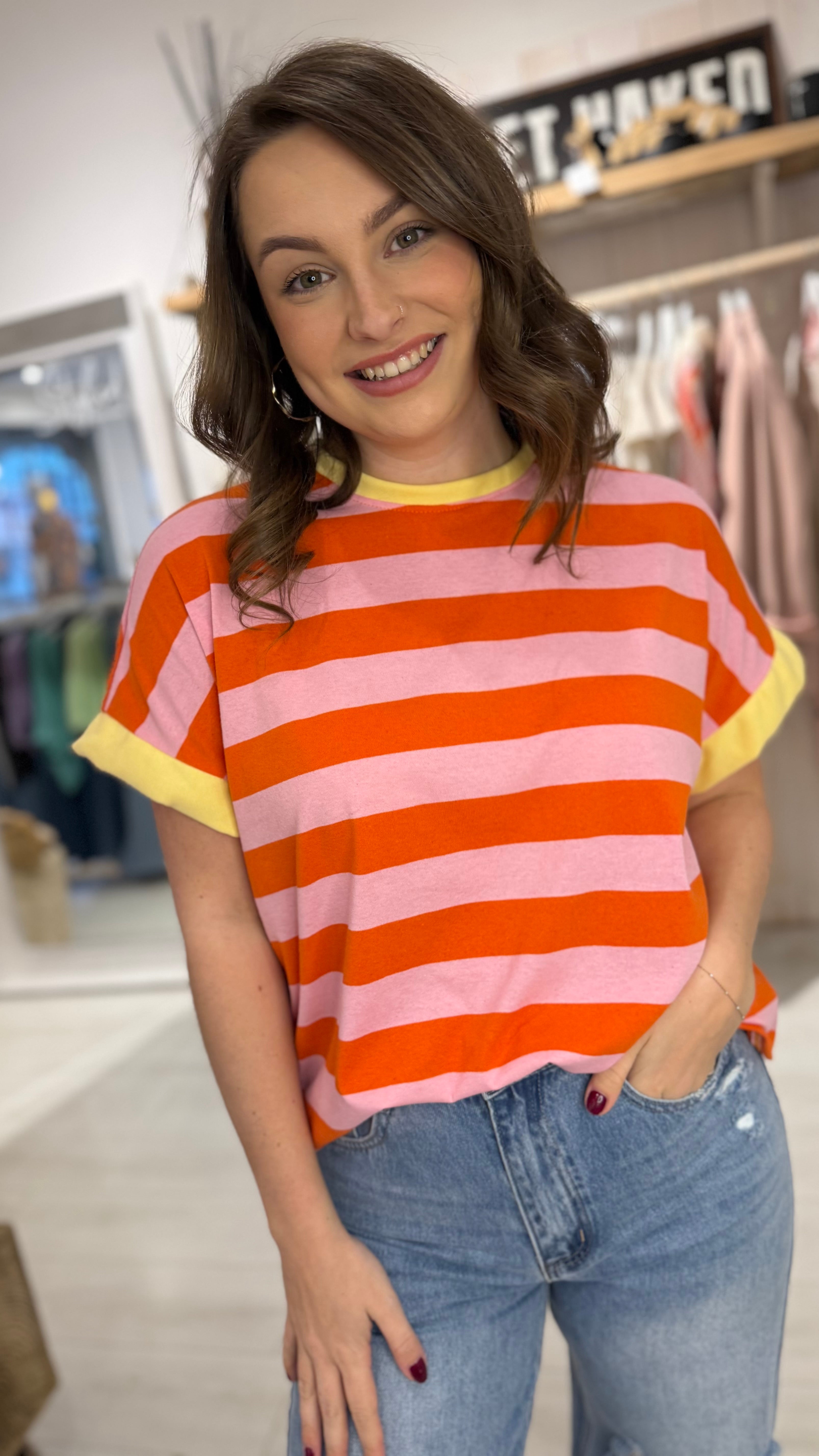 Angie Stripe Tee