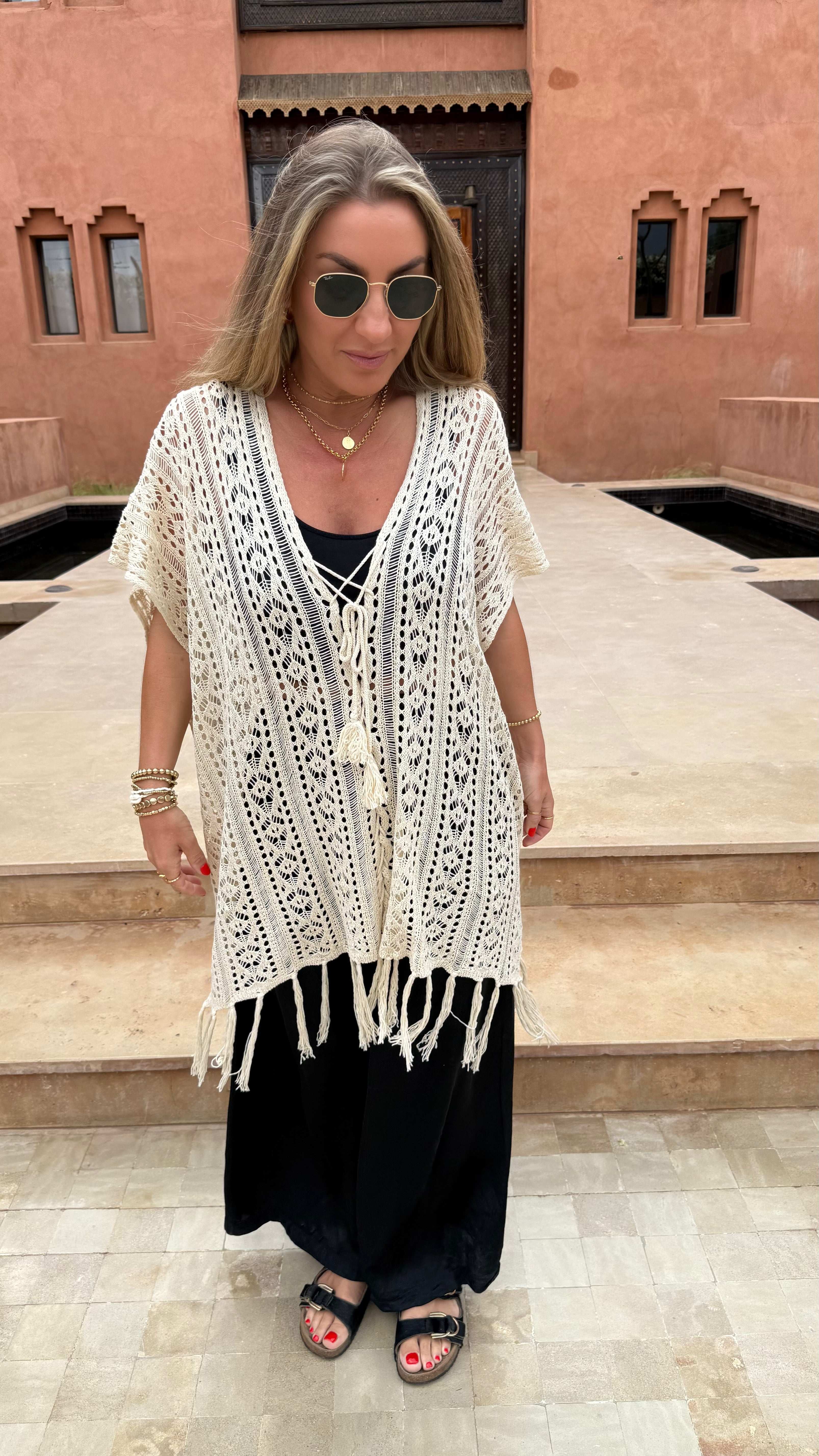 Samia Crochet Kimono