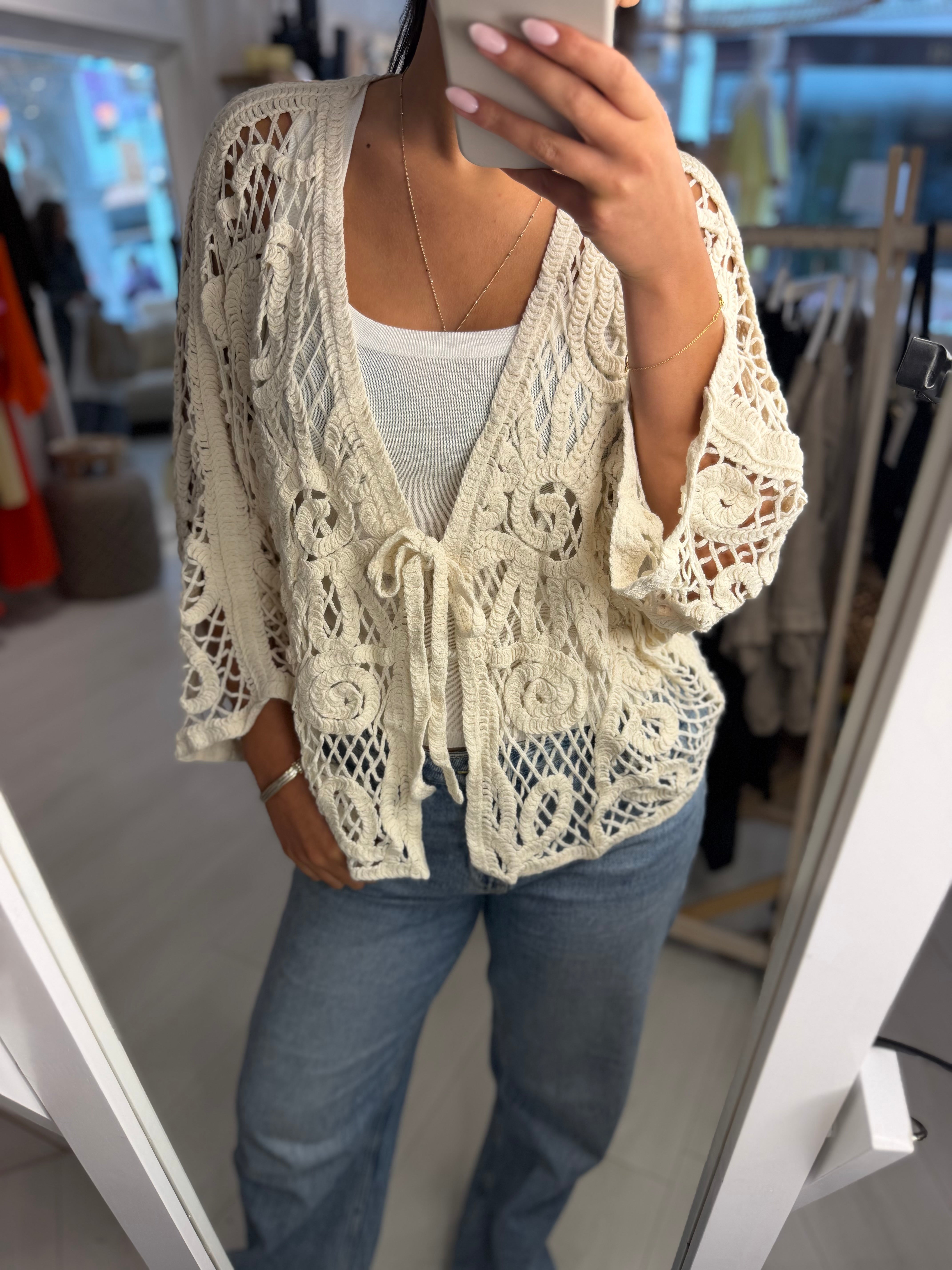 Minnie Crochet Cardigan