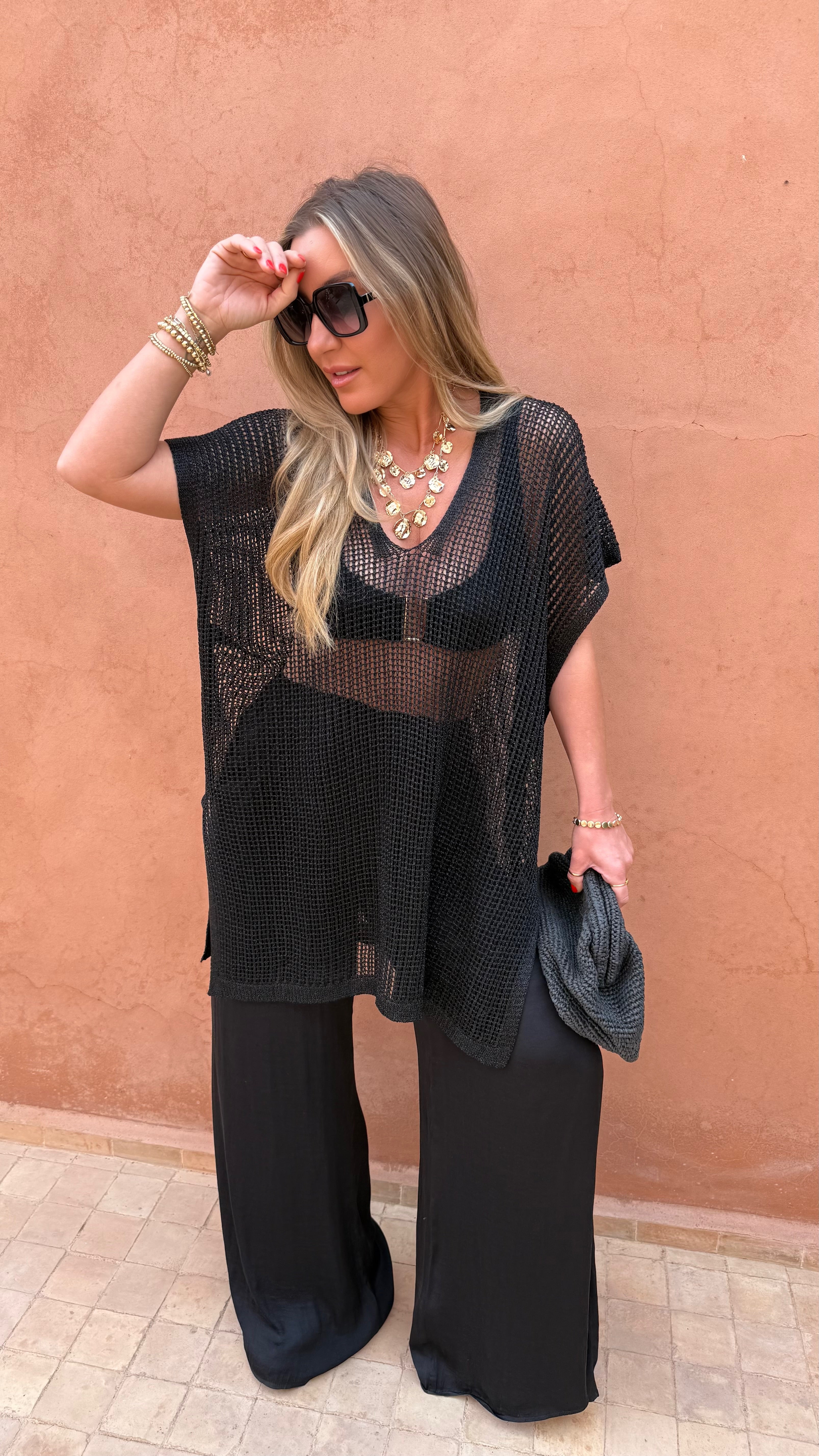 Malika Crochet Kimono Dress