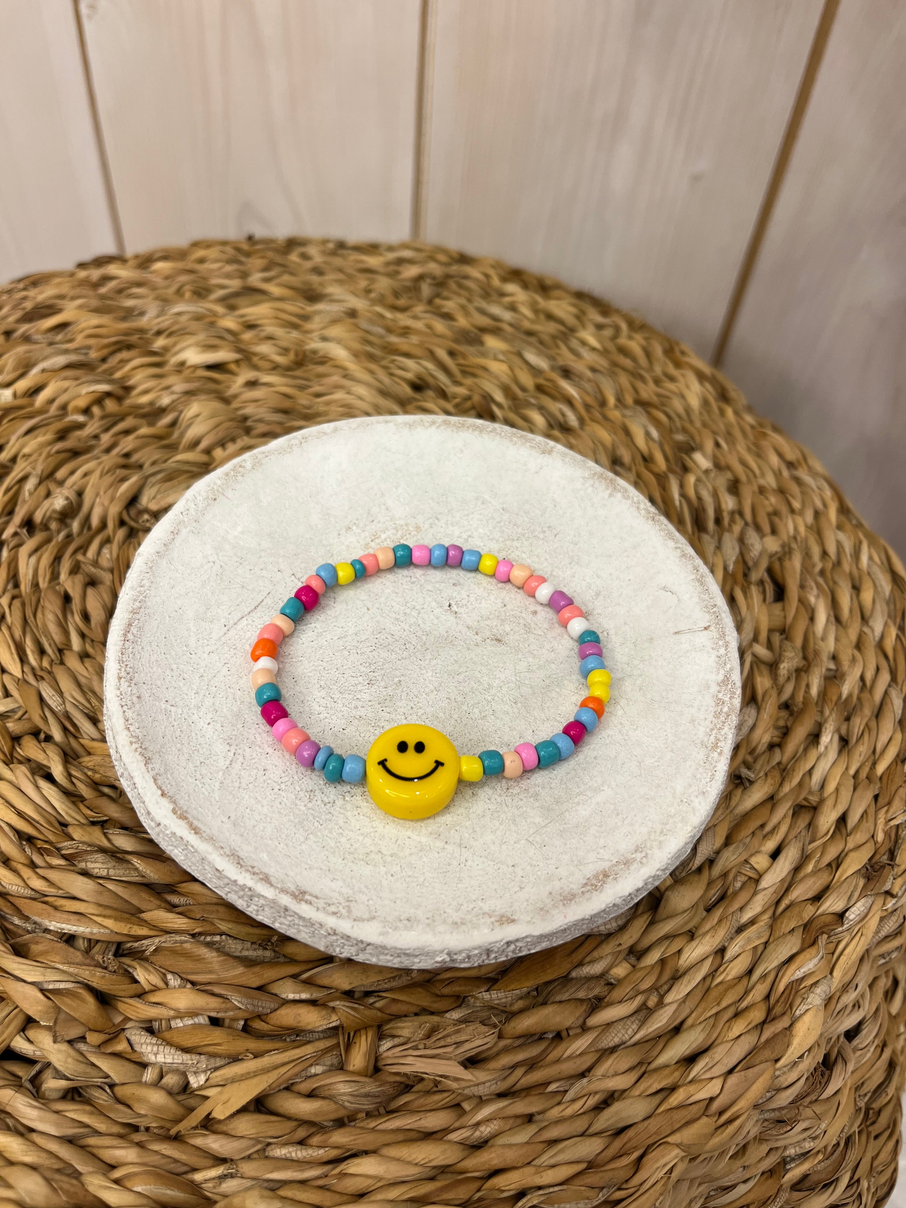 Happy Beaded Bracelet