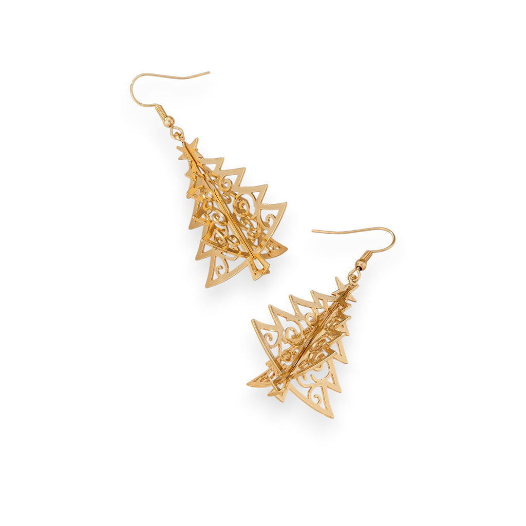 Large Christmas Tree Drop Earrings