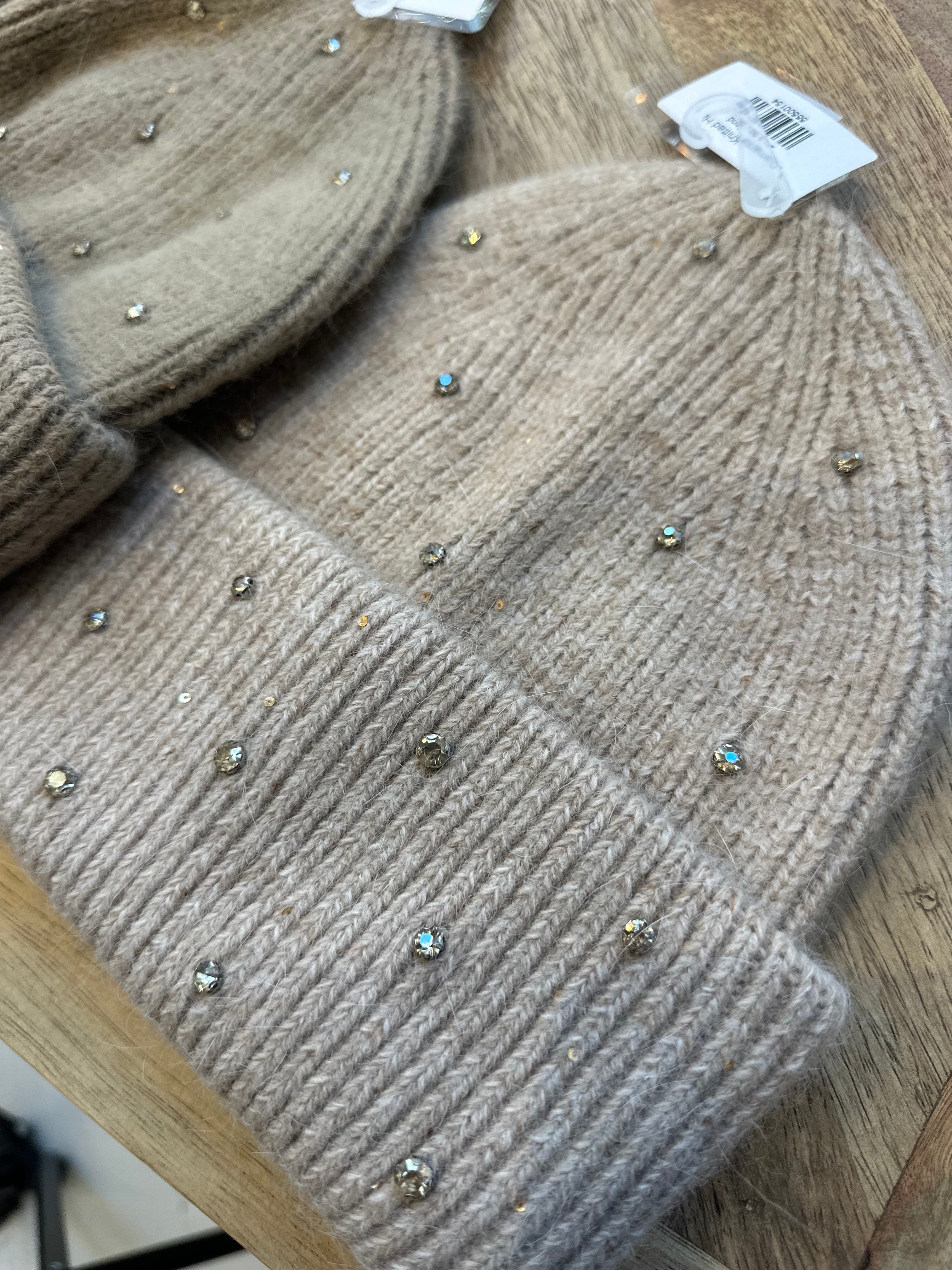 Diamante Knitted Hat