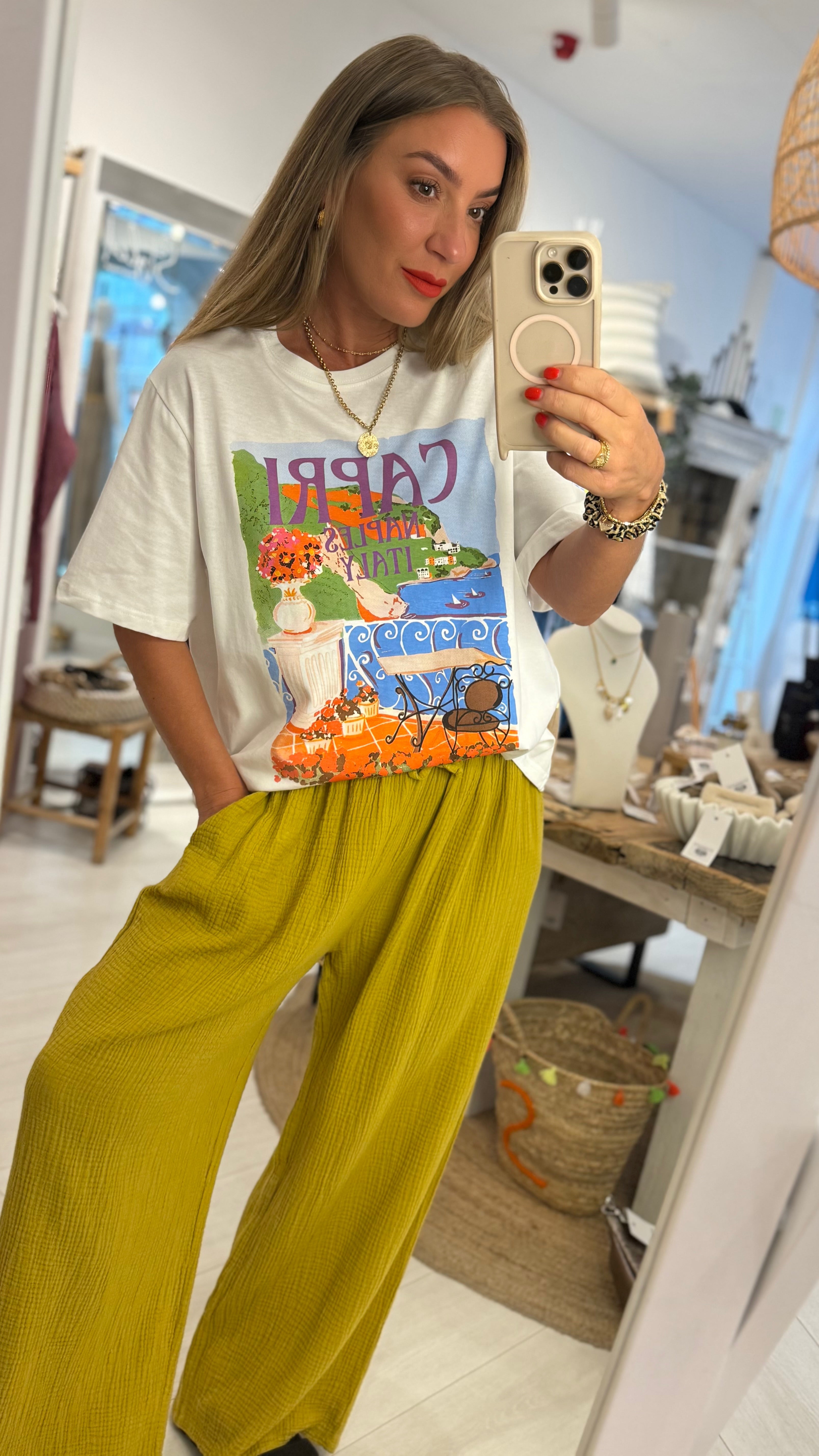 Camden Cheesecloth Wide Leg Trousers