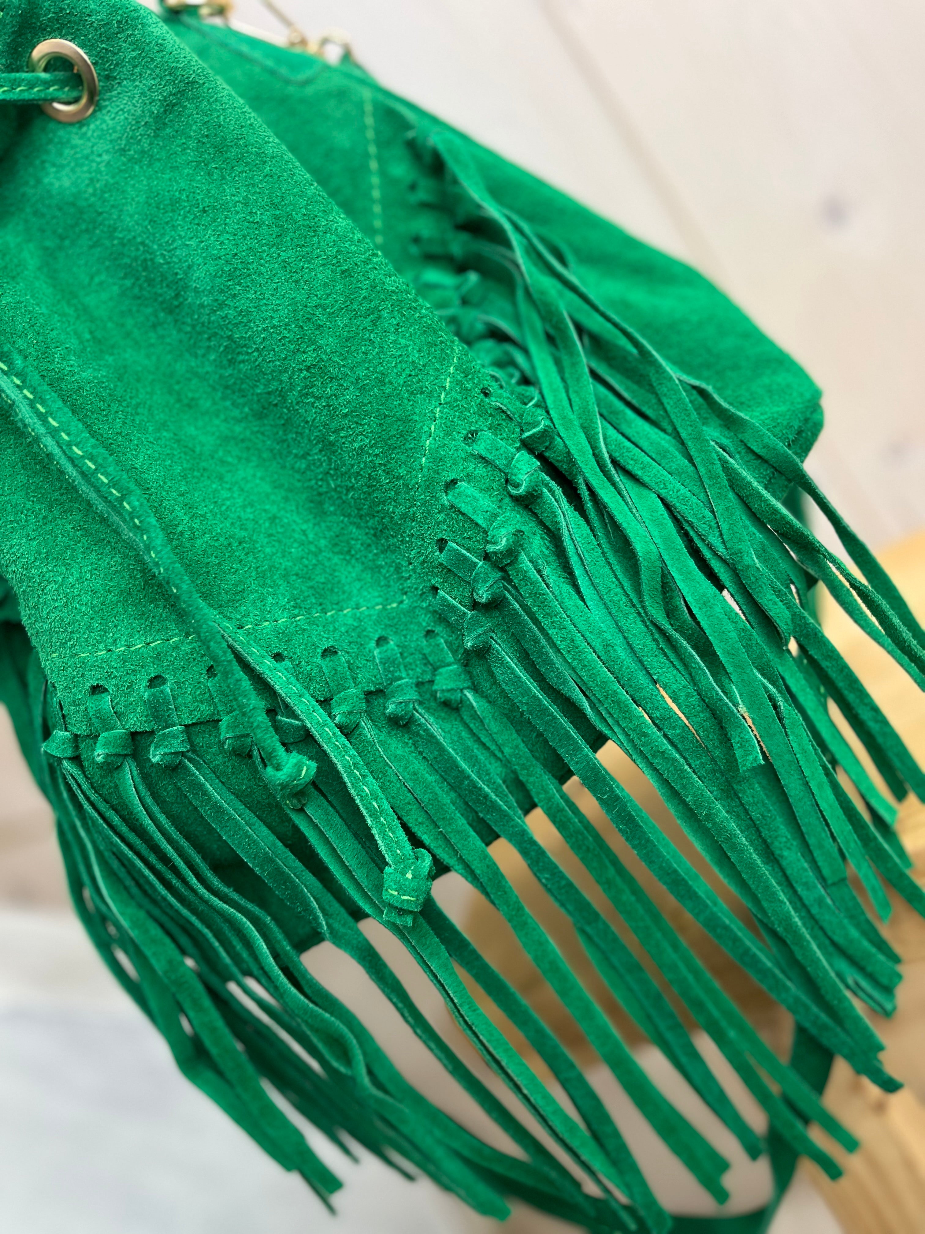 Suede Tassel Bag