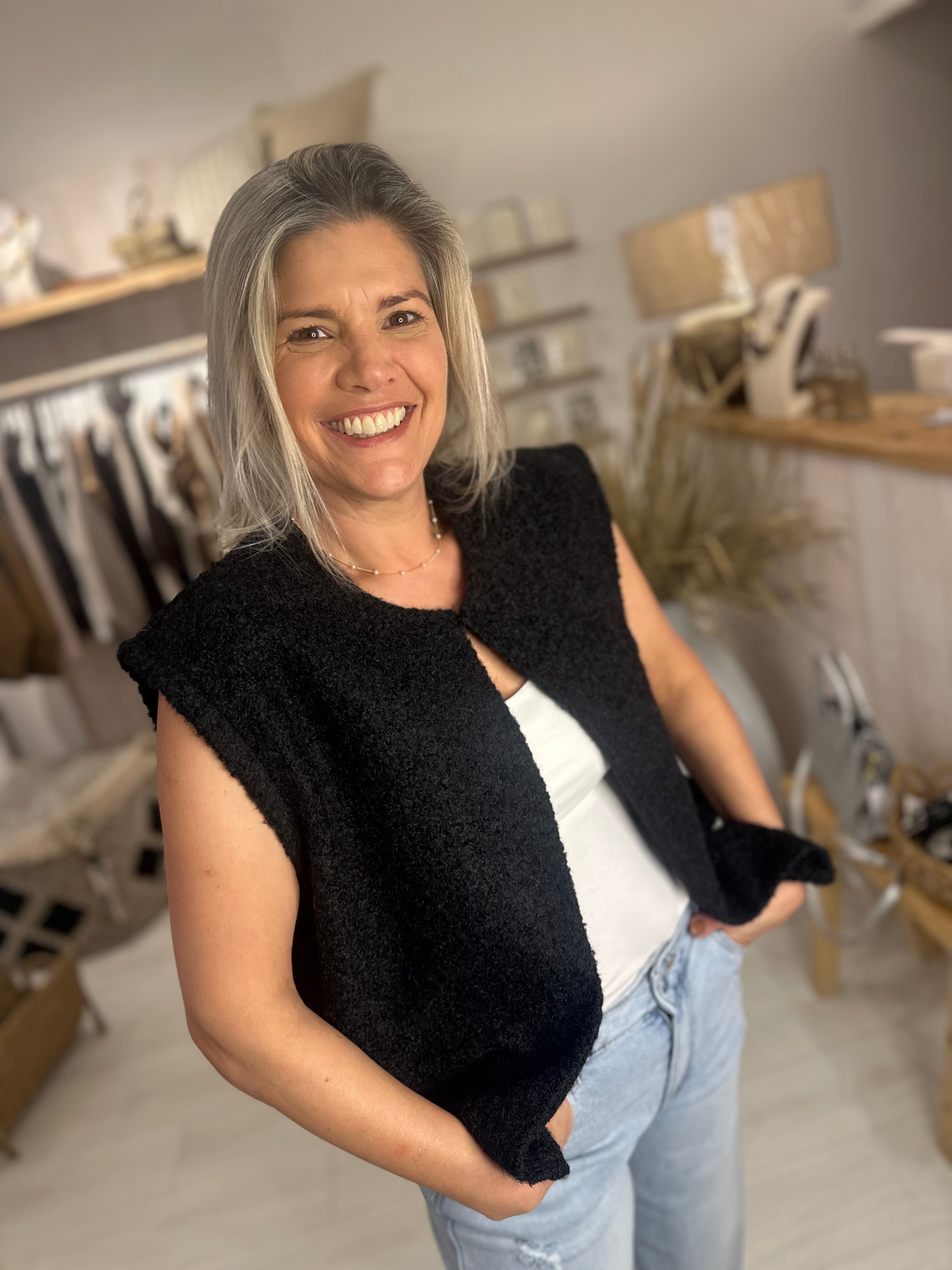 Lorie Fuzzy Waistcoat